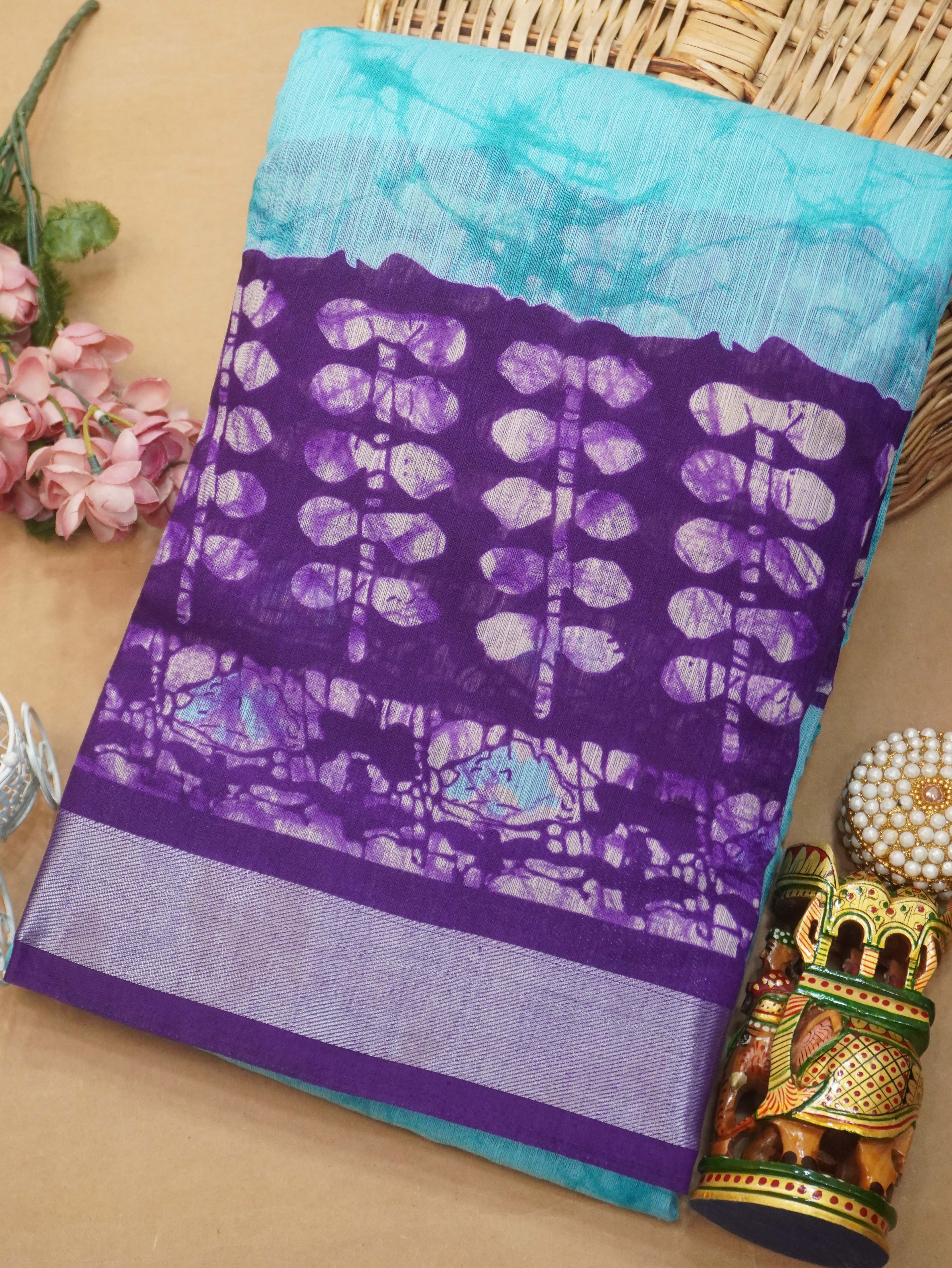 Chanderi Cotton Saree | TTDS3222