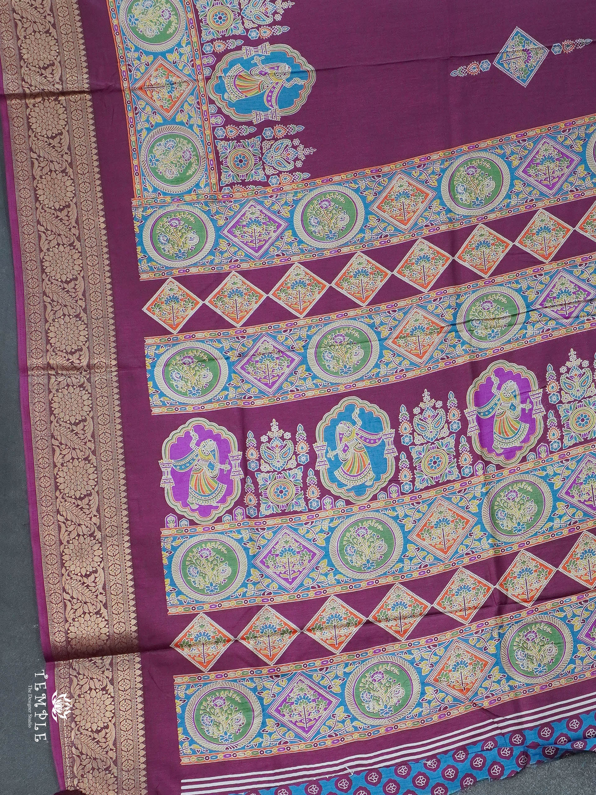 Printed Pashmina Touch Saree | TTDS2780