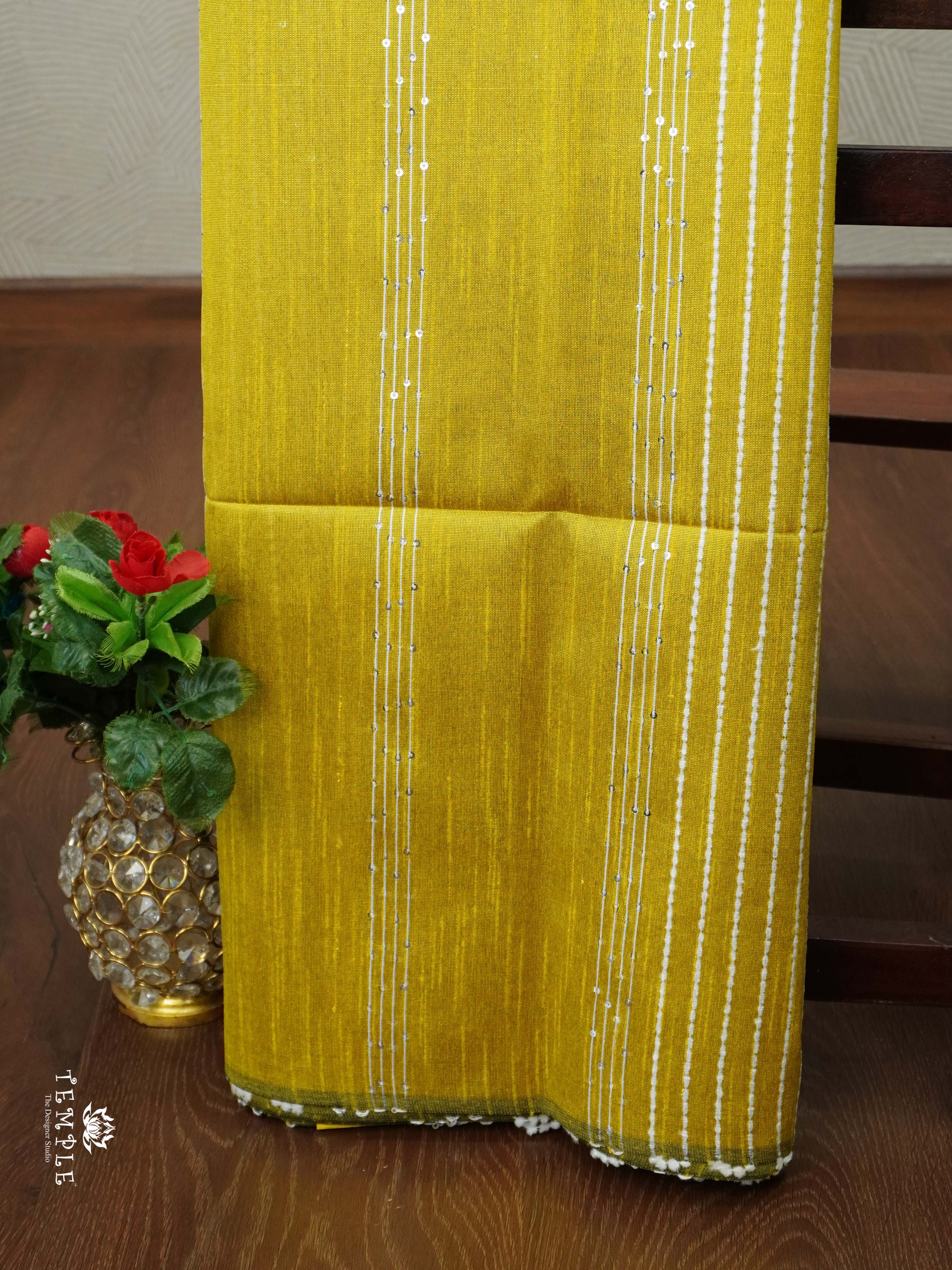 Raw Silk Saree with sequins Work | TTDS2100