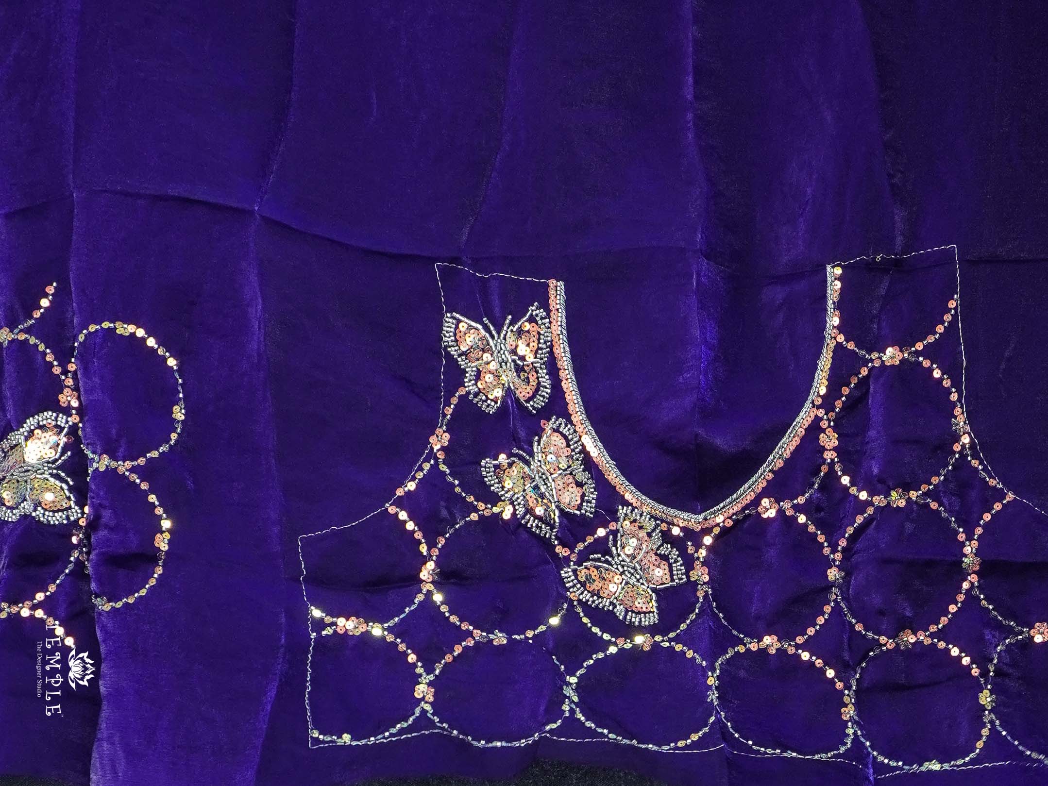 Designer Saree With Bead Work | TTDS2236