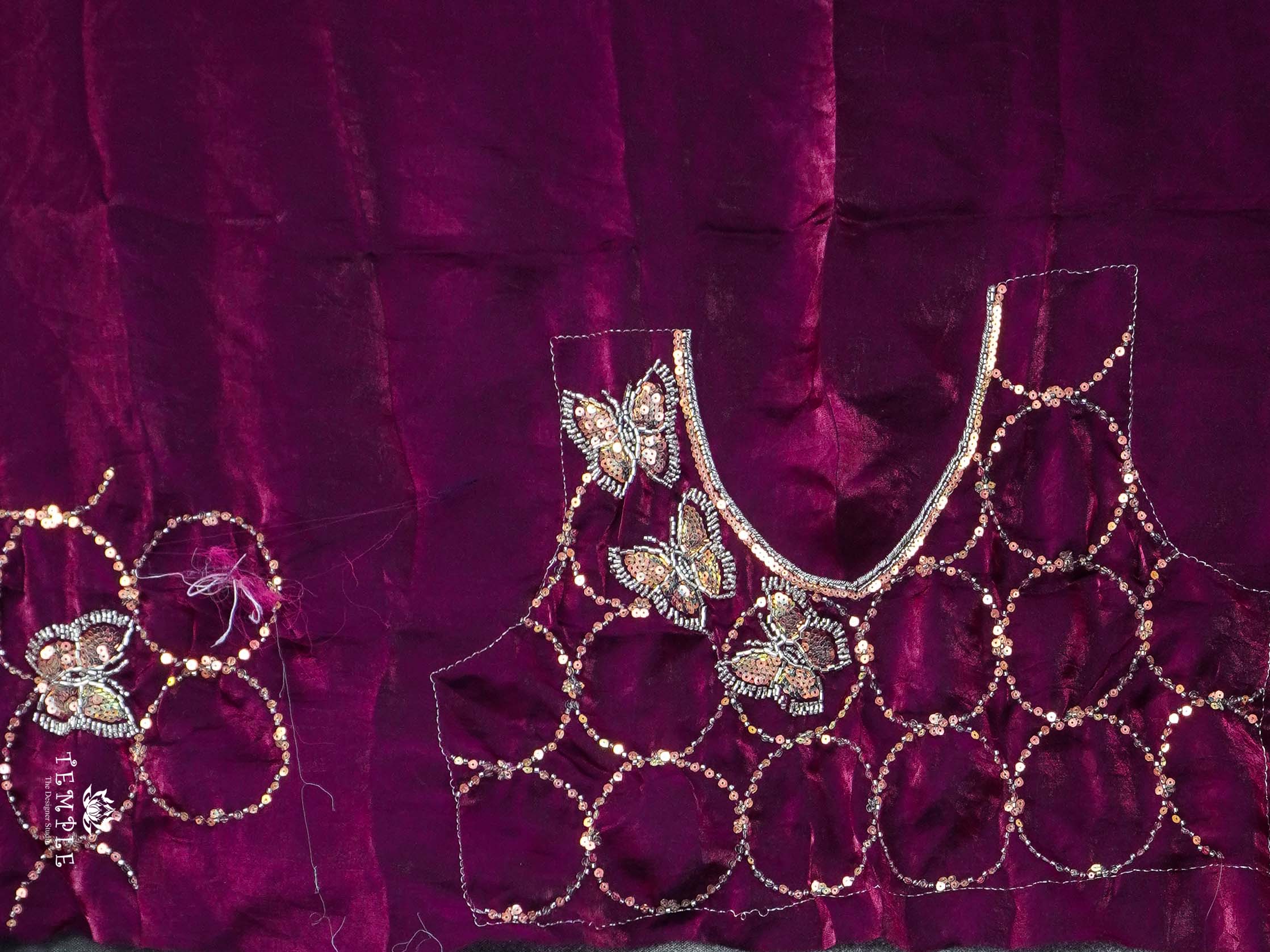 Designer Saree With Bead Work | TTDS2236