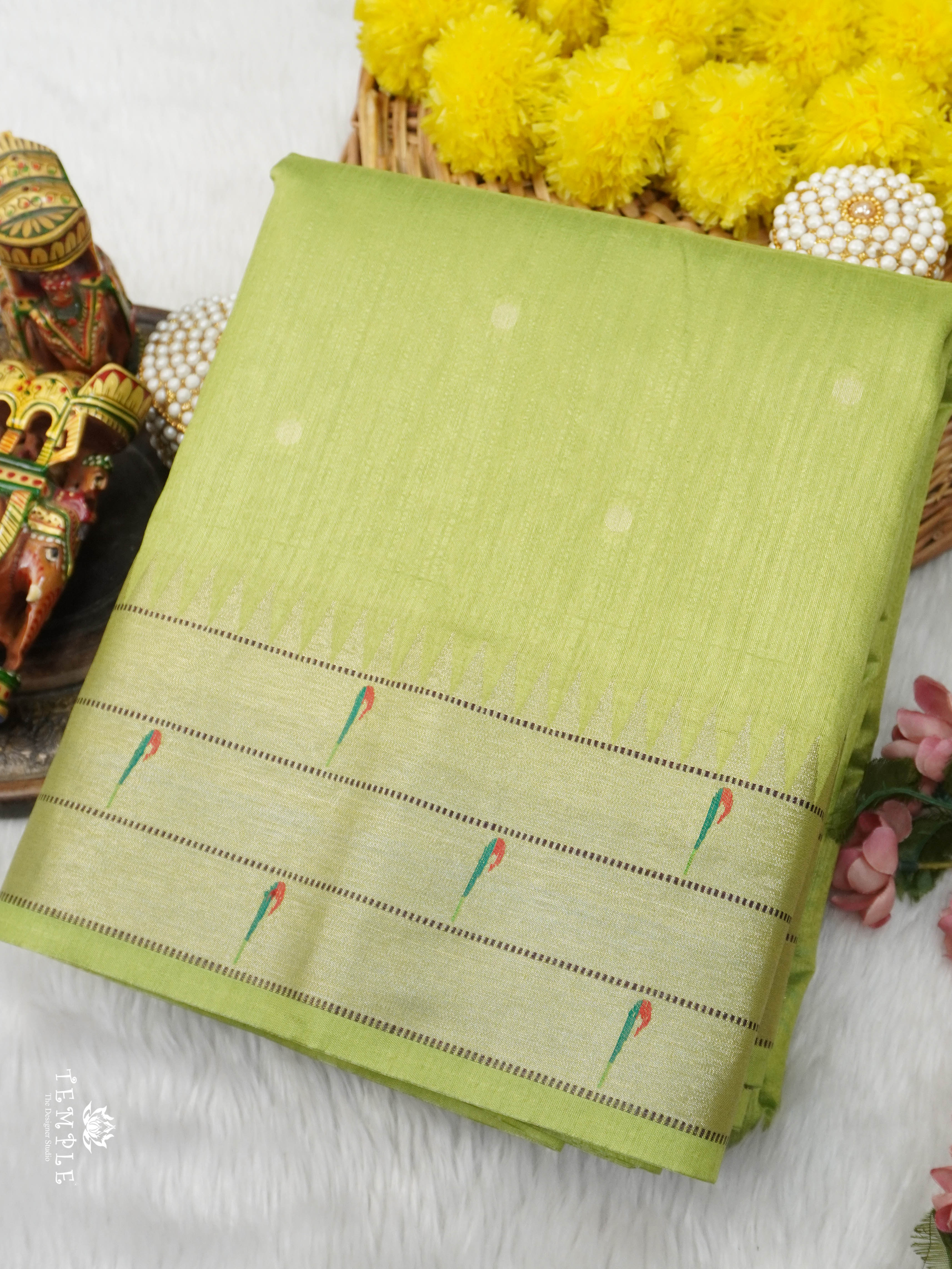 Chanderi Silk Cotton Saree with Paithani weaving | TTDS2815 | PRE BOOKING