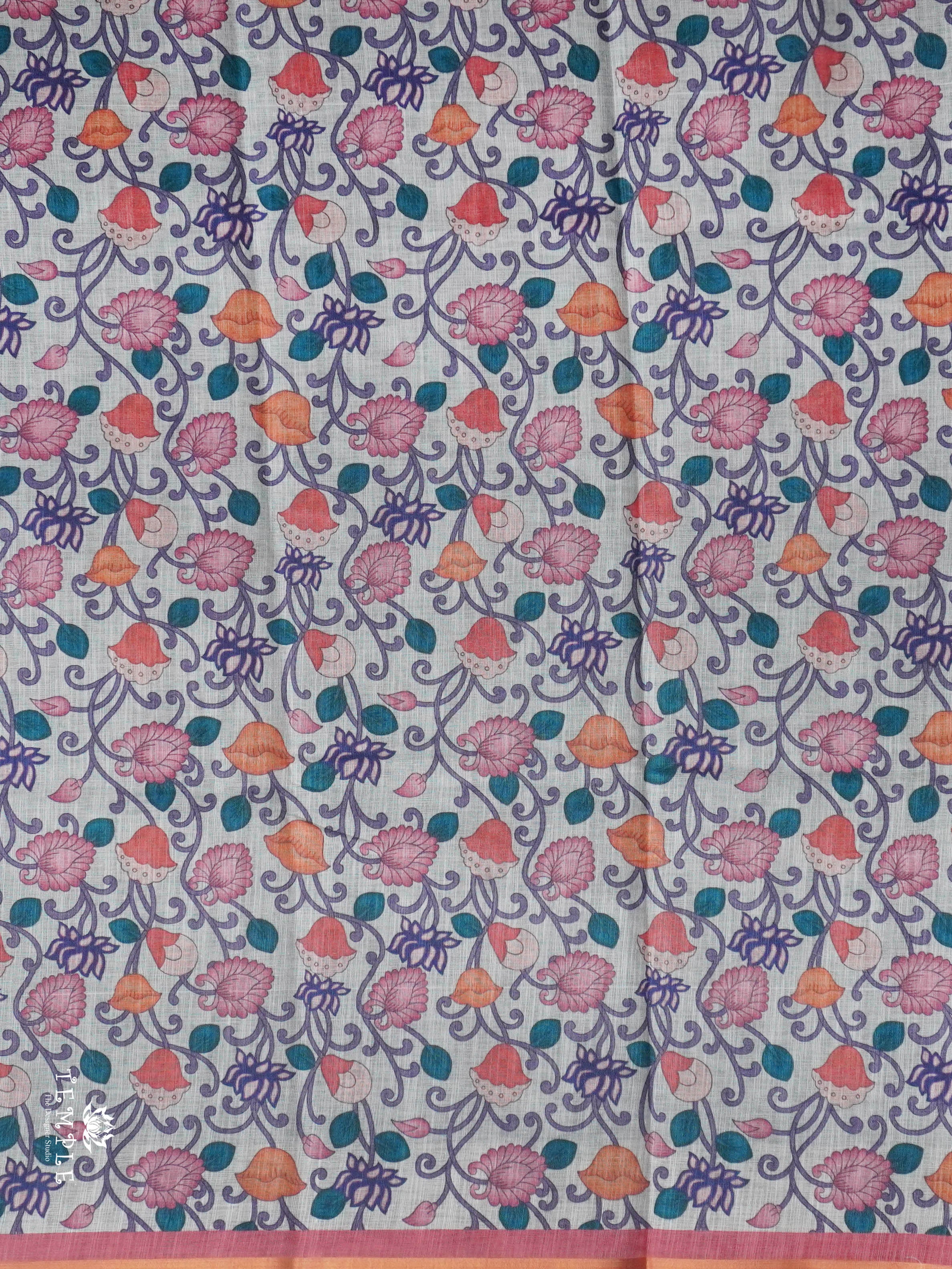 Linen Cotton Saree | TTDS2804