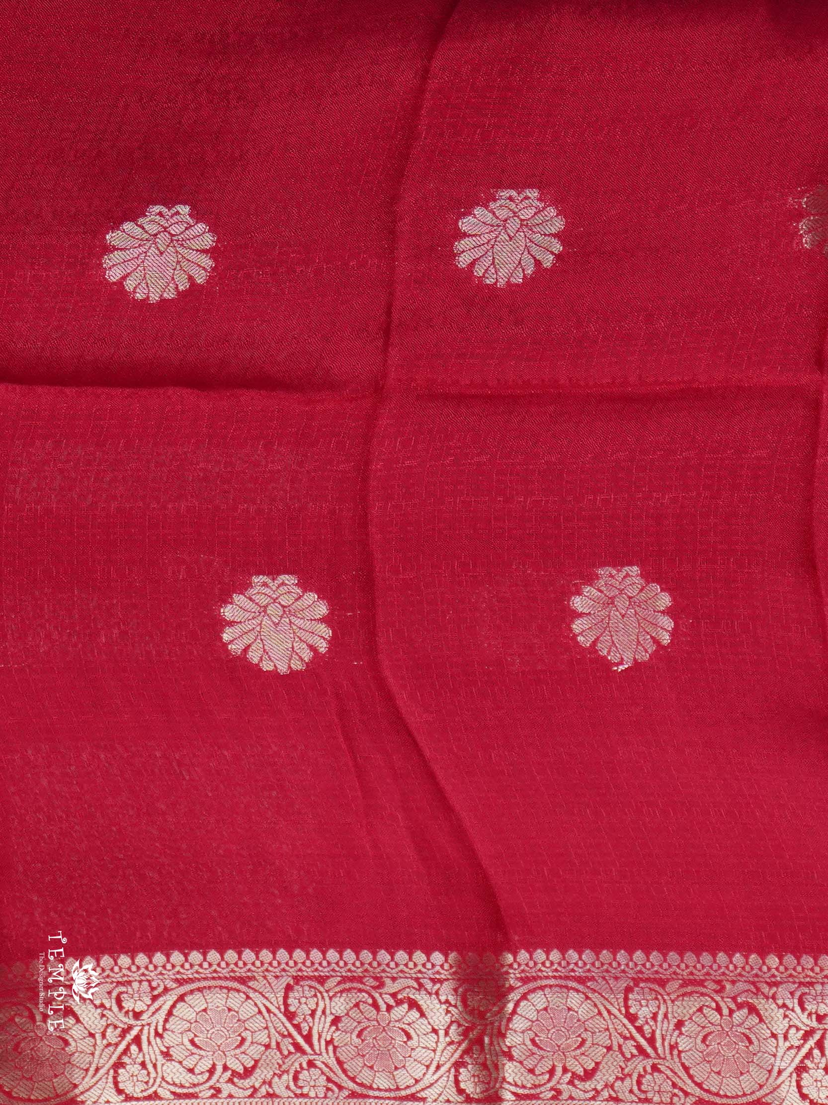 Khadi Silk Saree(Reddish Pink) | TTDS2708