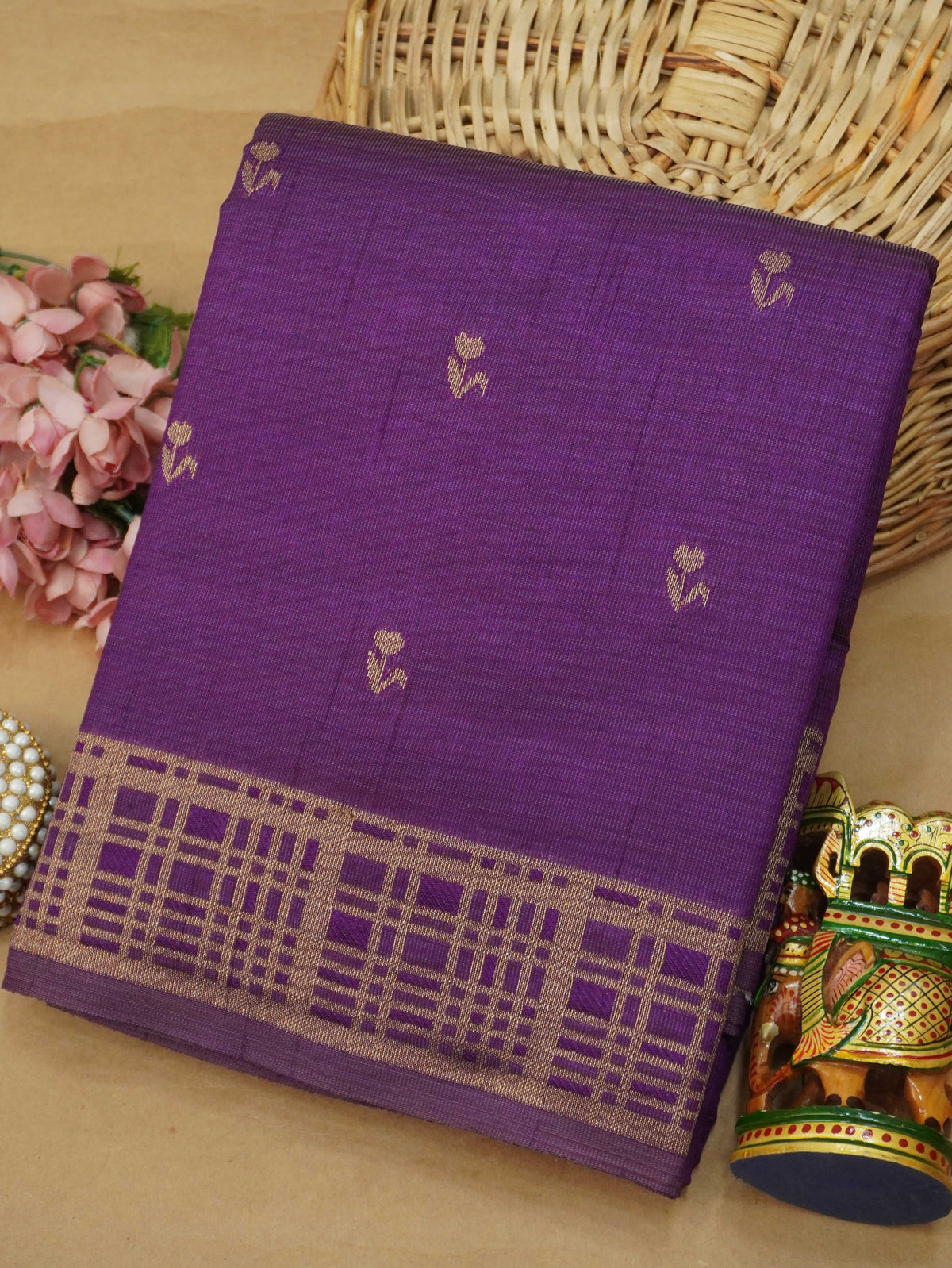 Tussar Silk Saree | TTDS3636