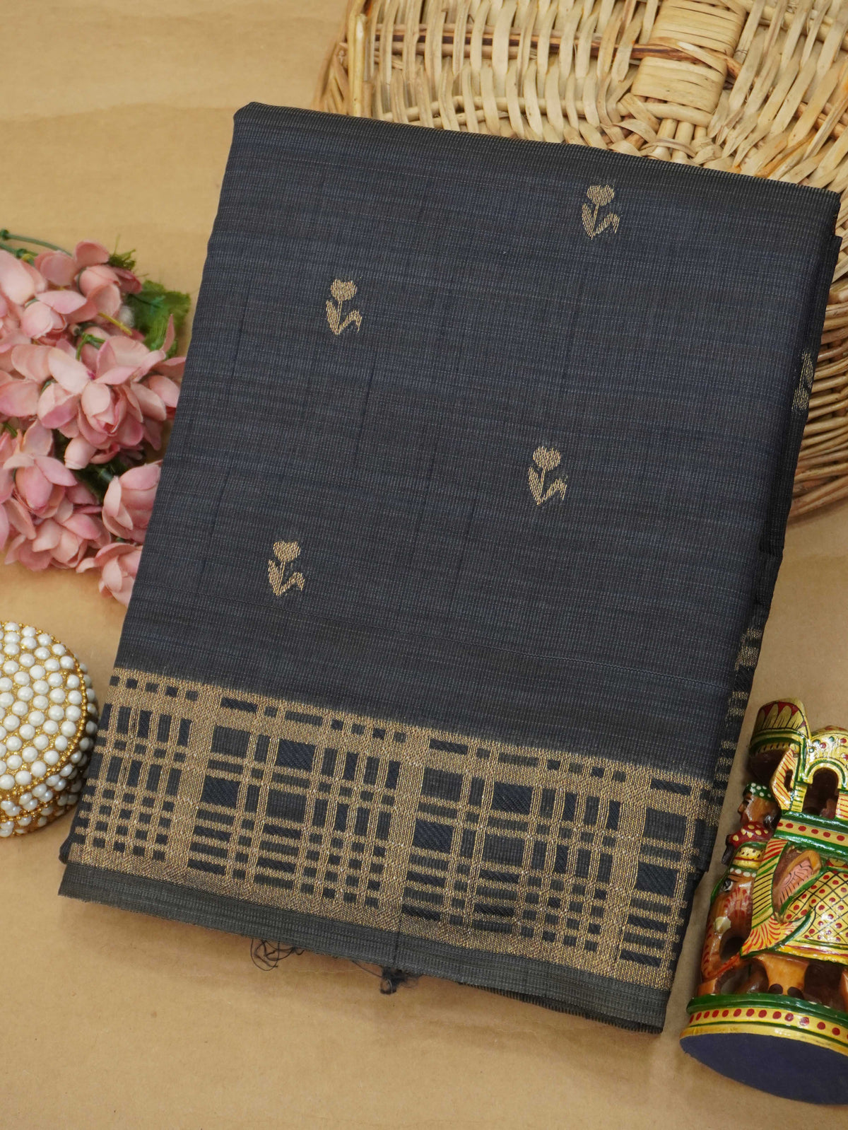 Tussar Silk Saree | TTDS3636