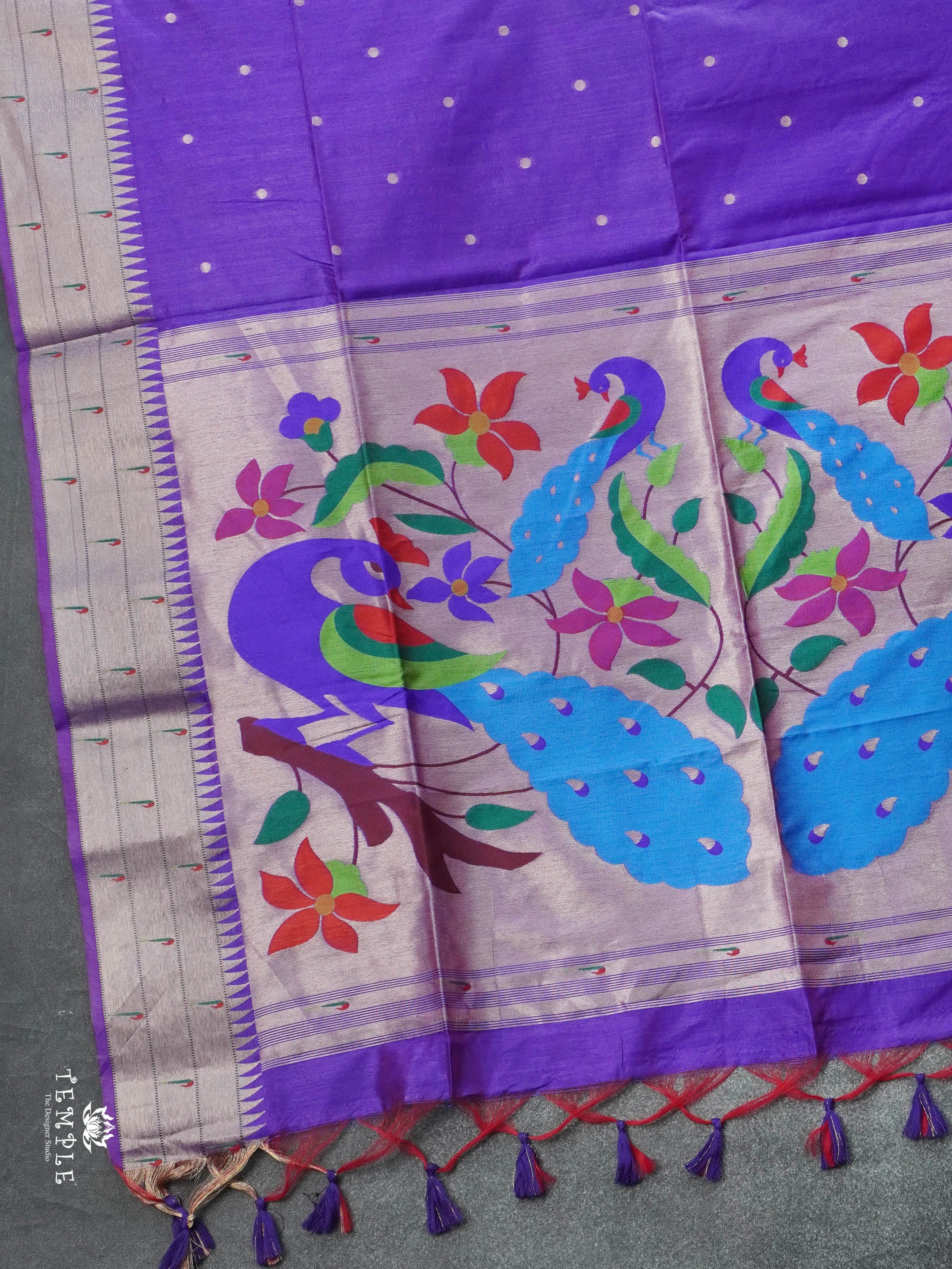 Chanderi Silk Cotton Saree with Paithani weaving | TTDS2815 | PRE BOOKING
