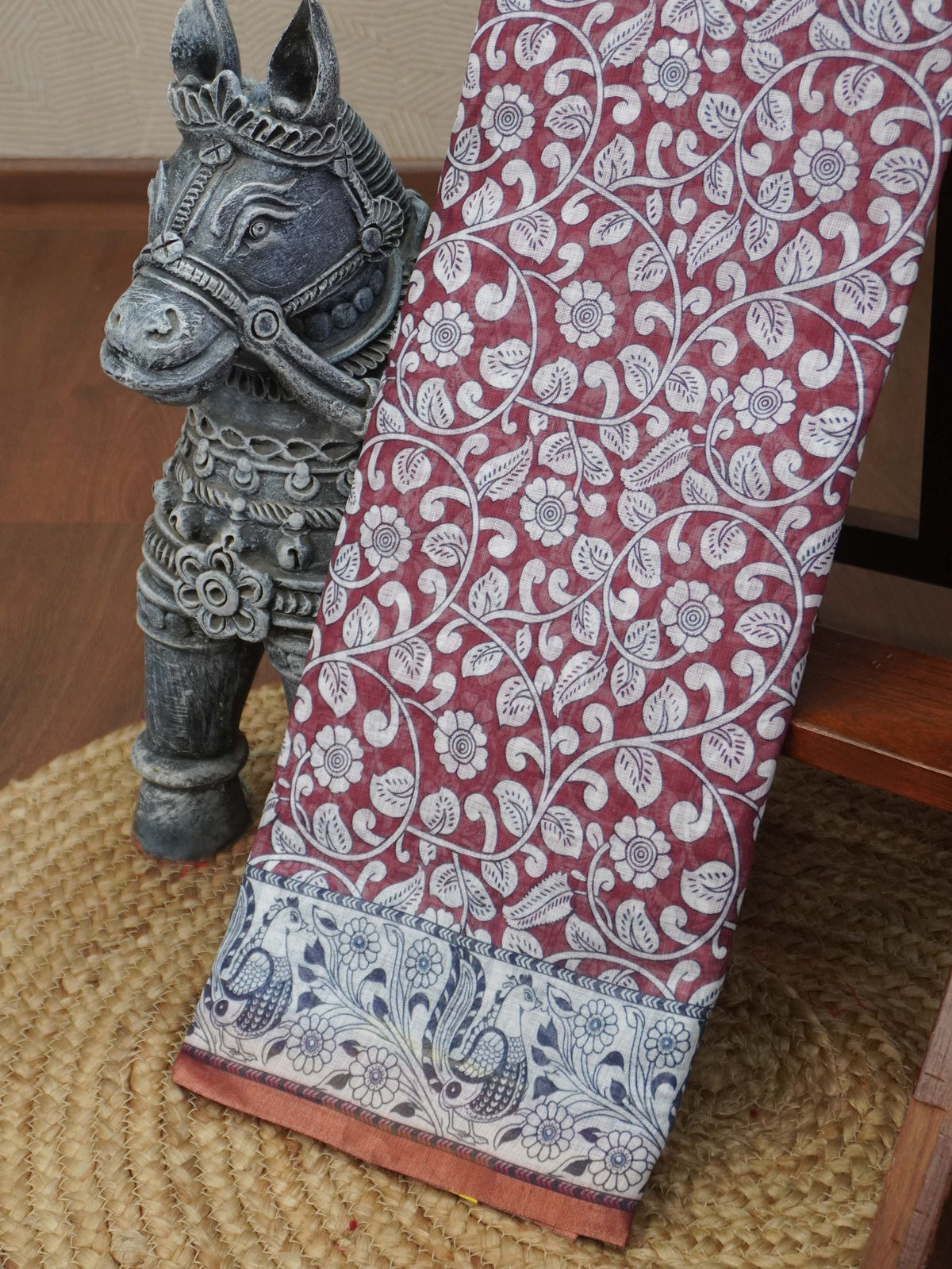 Linen Cotton Saree | TTDS3638