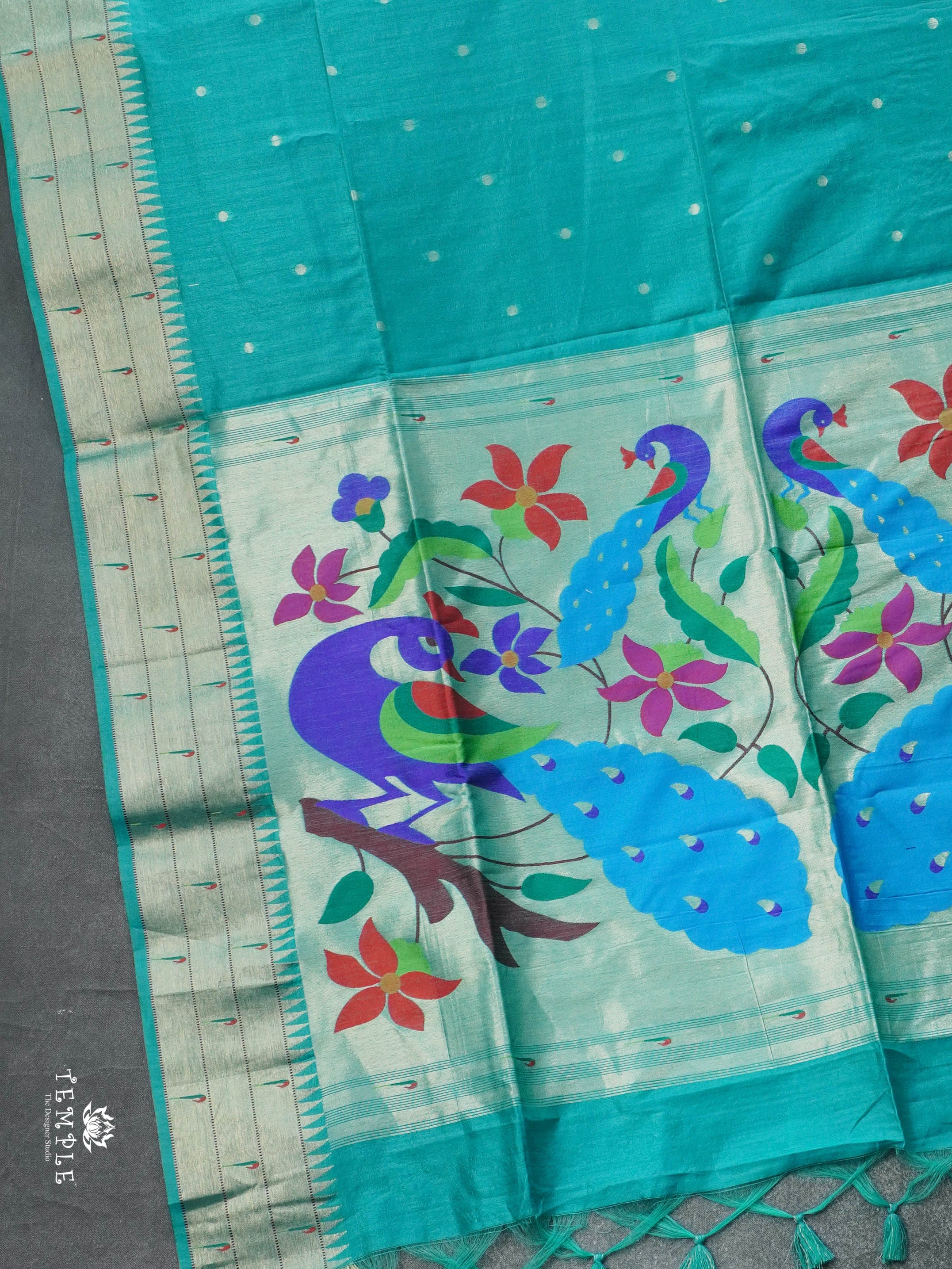Chanderi Silk Cotton Saree with Paithani weaving | TTDS2815 | PRE BOOKING