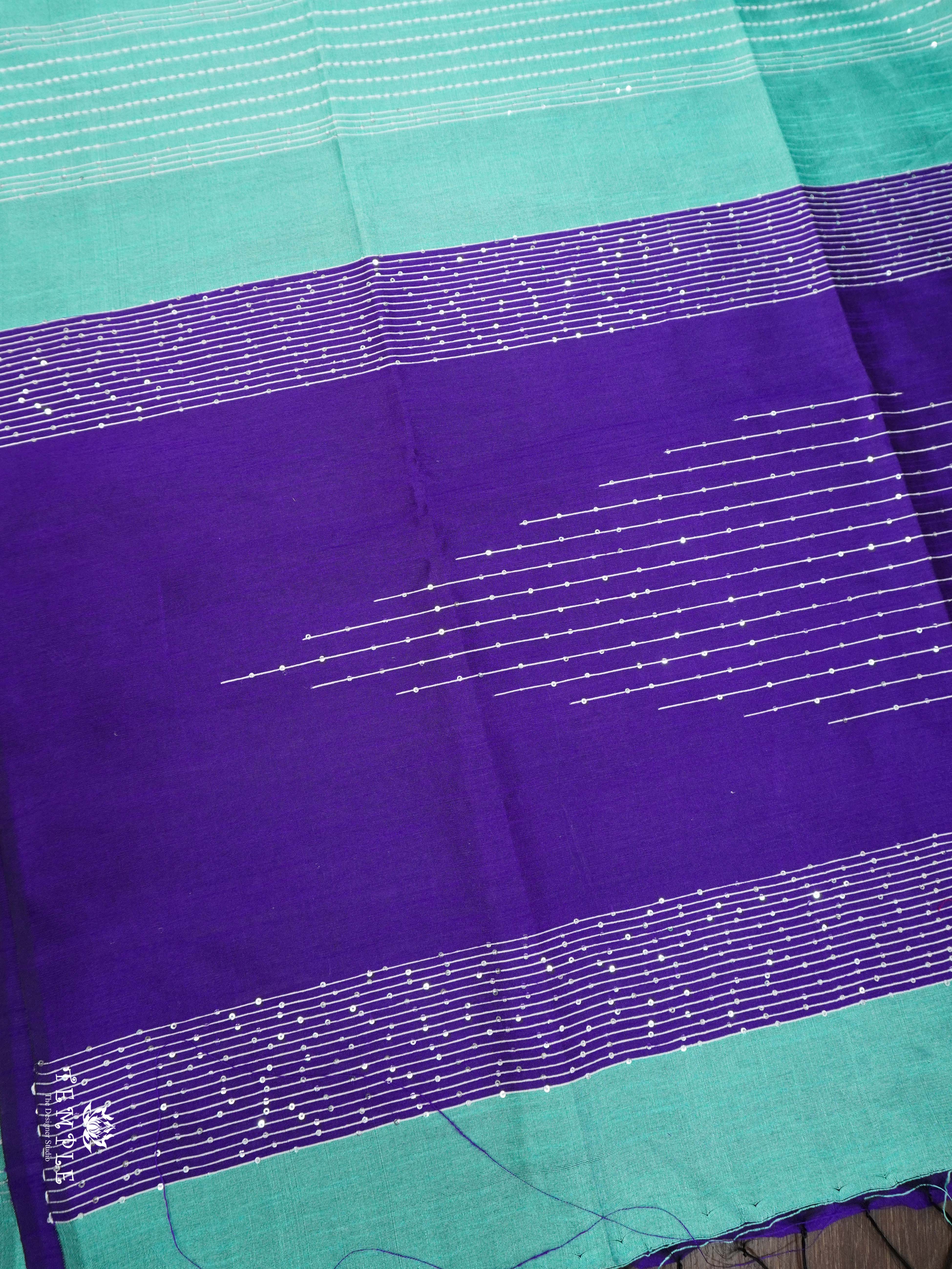 Raw Silk Saree with sequins Work | TTDS2100