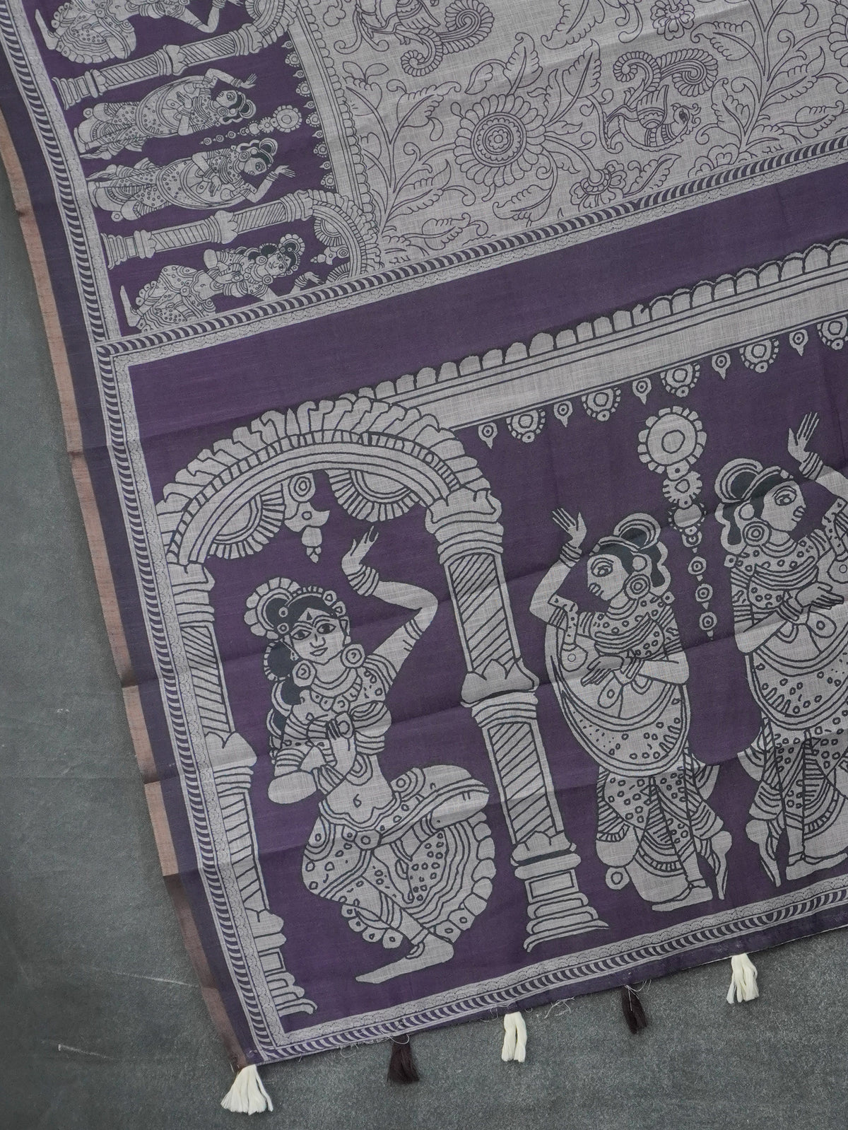 Linen Cotton Saree | TTDS3640