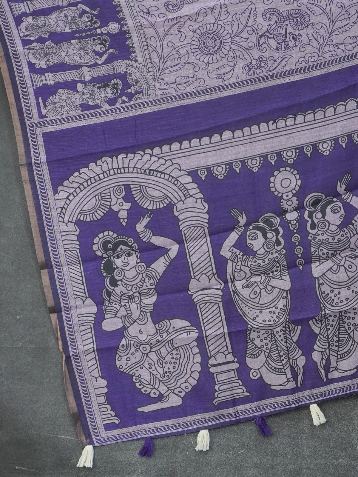 Linen Cotton Saree | TTDS3640