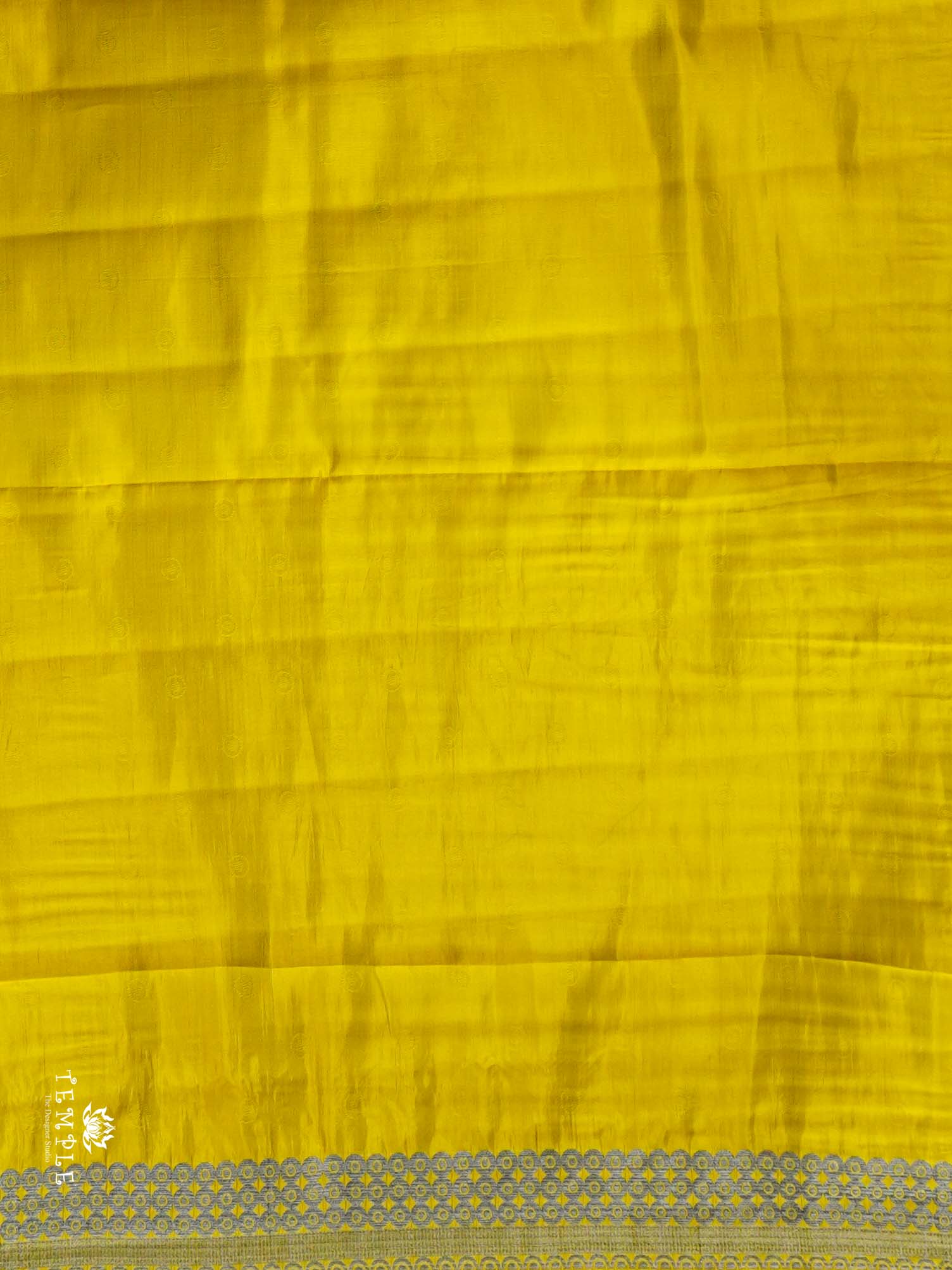 Semi Tussar Silk Saree(Yellow) | TTDS2662