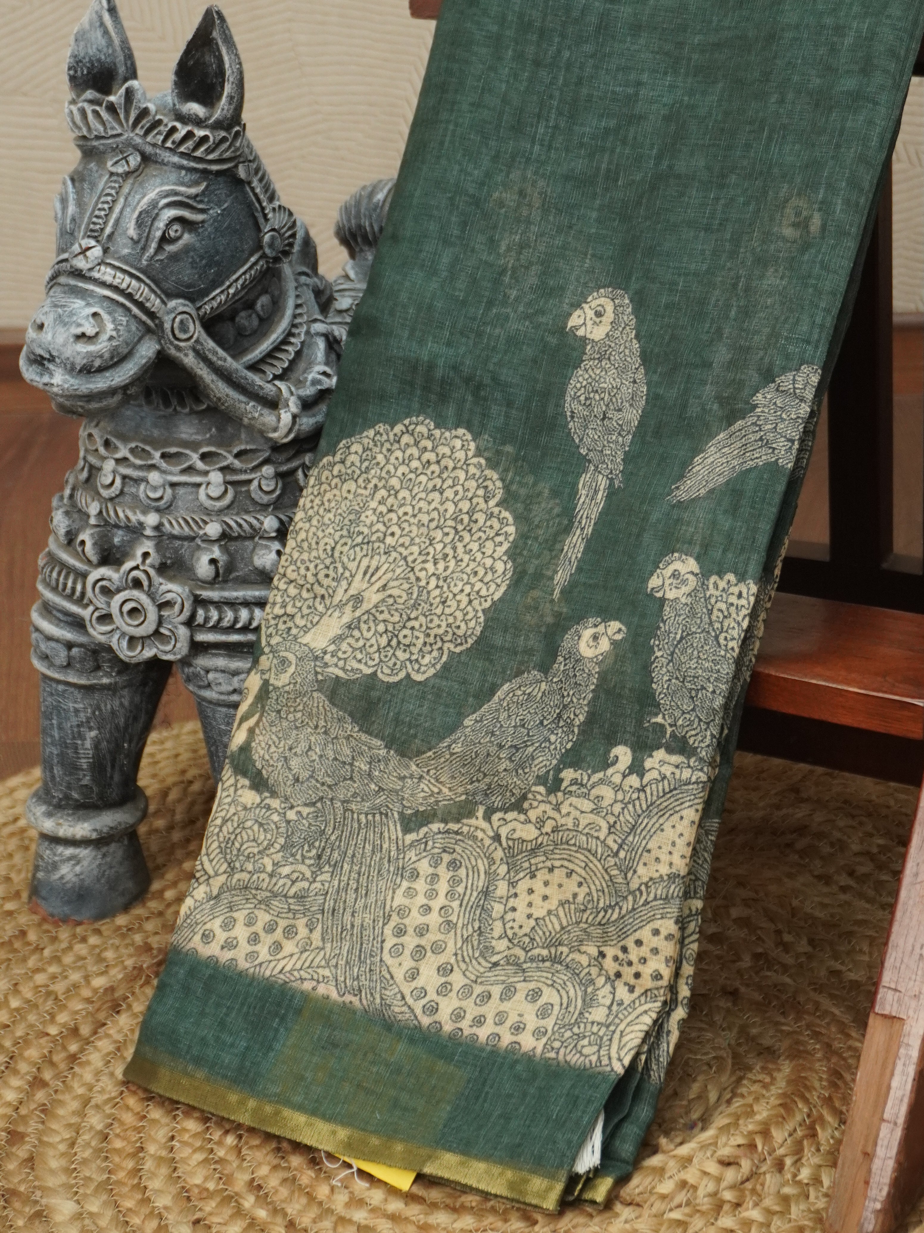 Linen Cotton Saree | TTDS3210