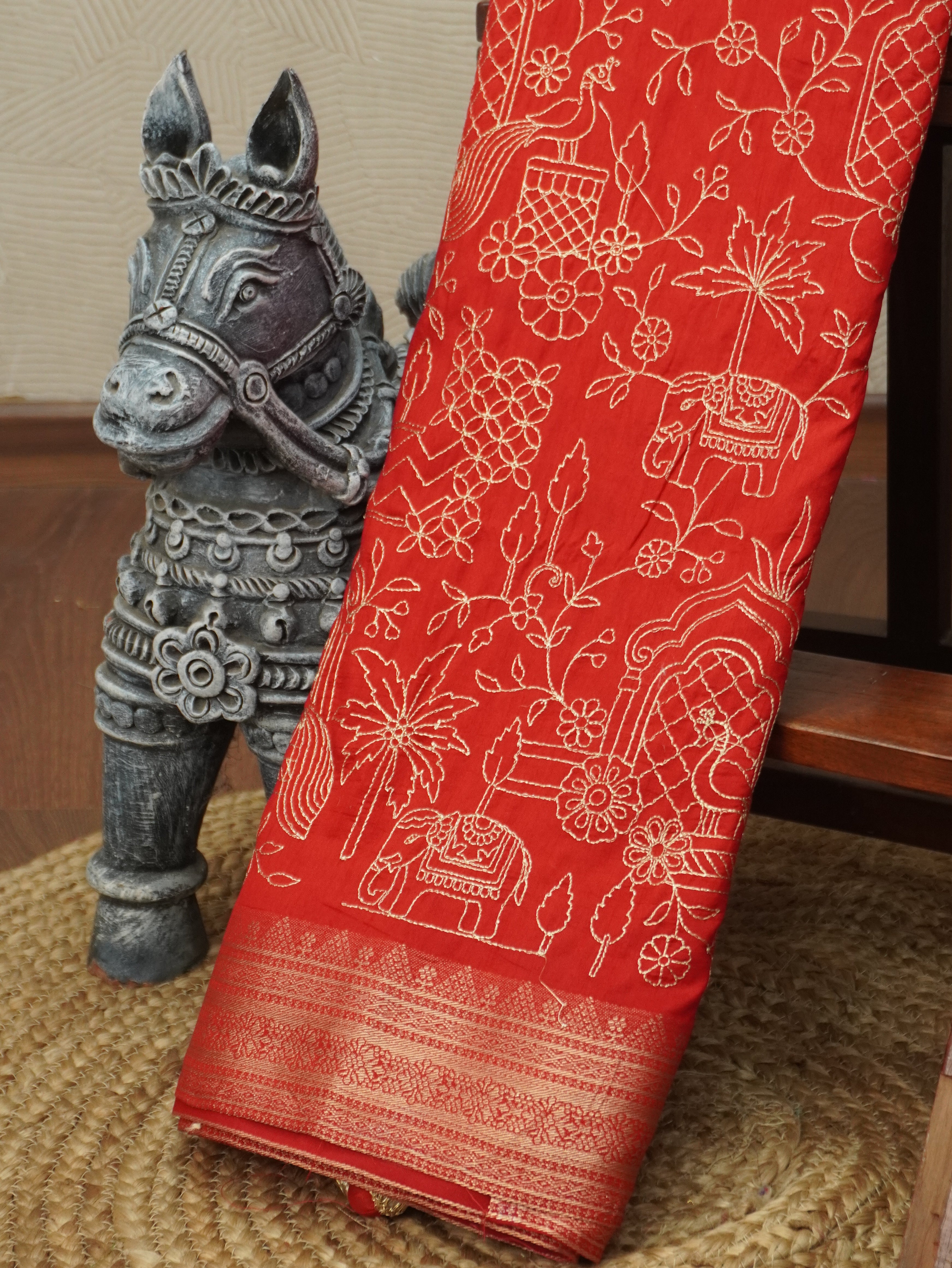 Raw Silk Saree | TTDS3220