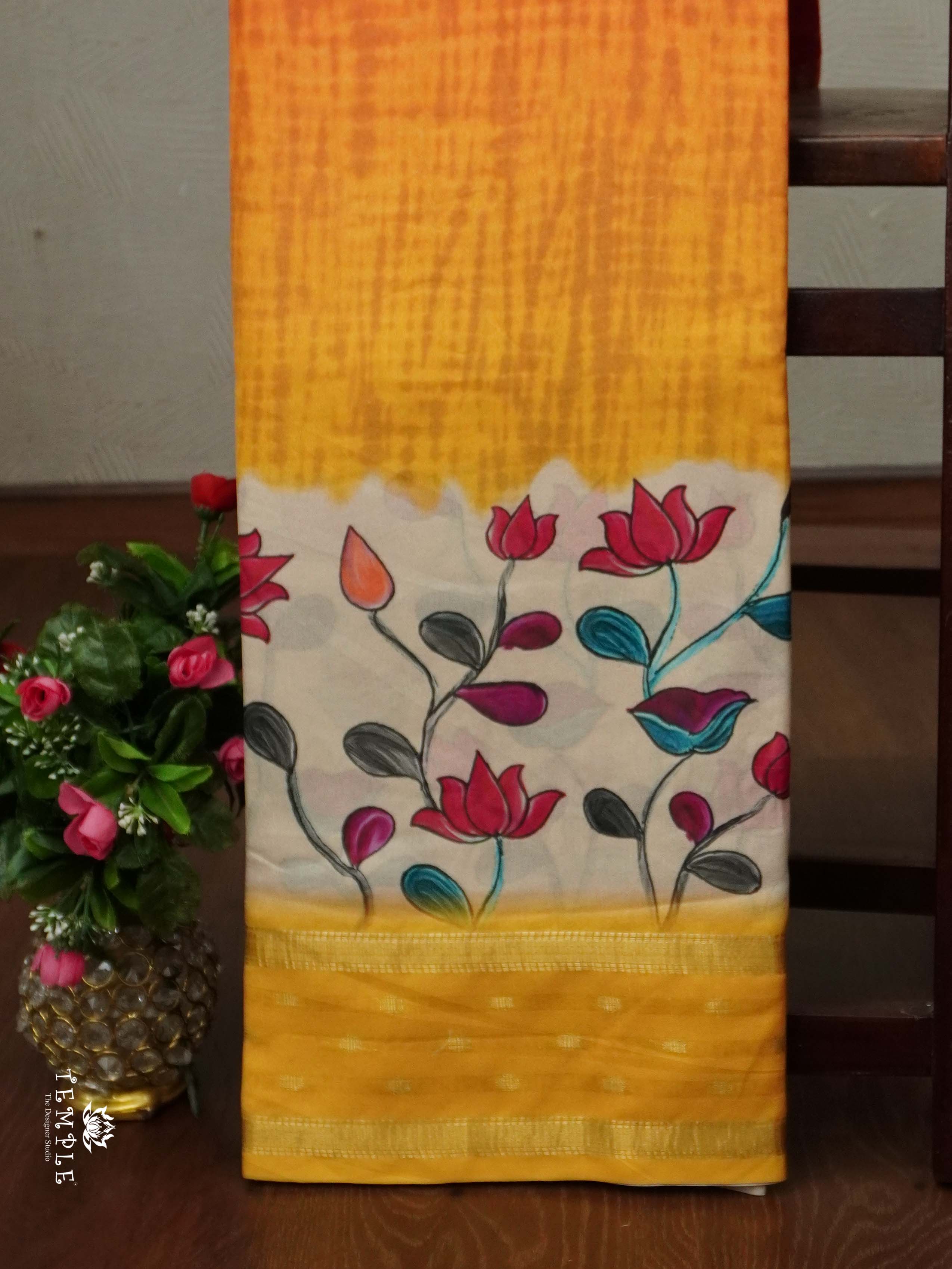 Semi Crepe Saree With Triple Shades | TTDS2303