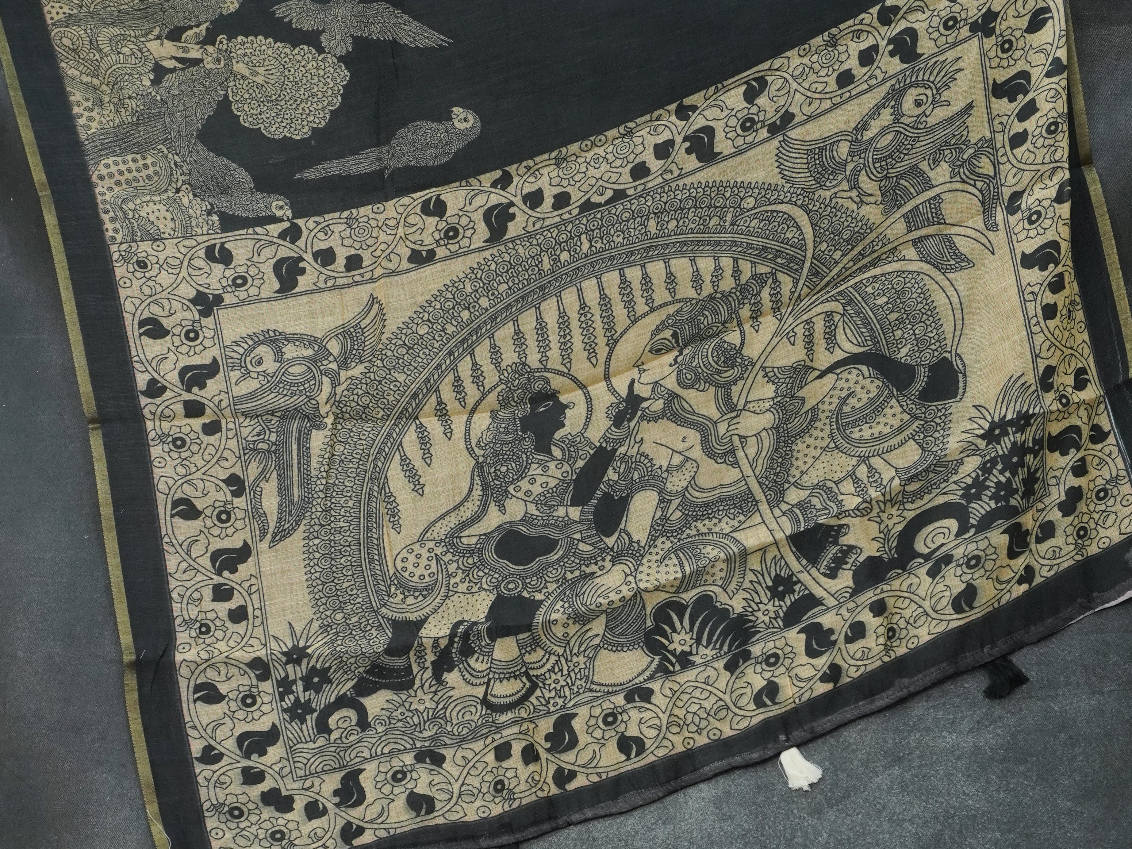 Linen Cotton Saree | TTDS3210