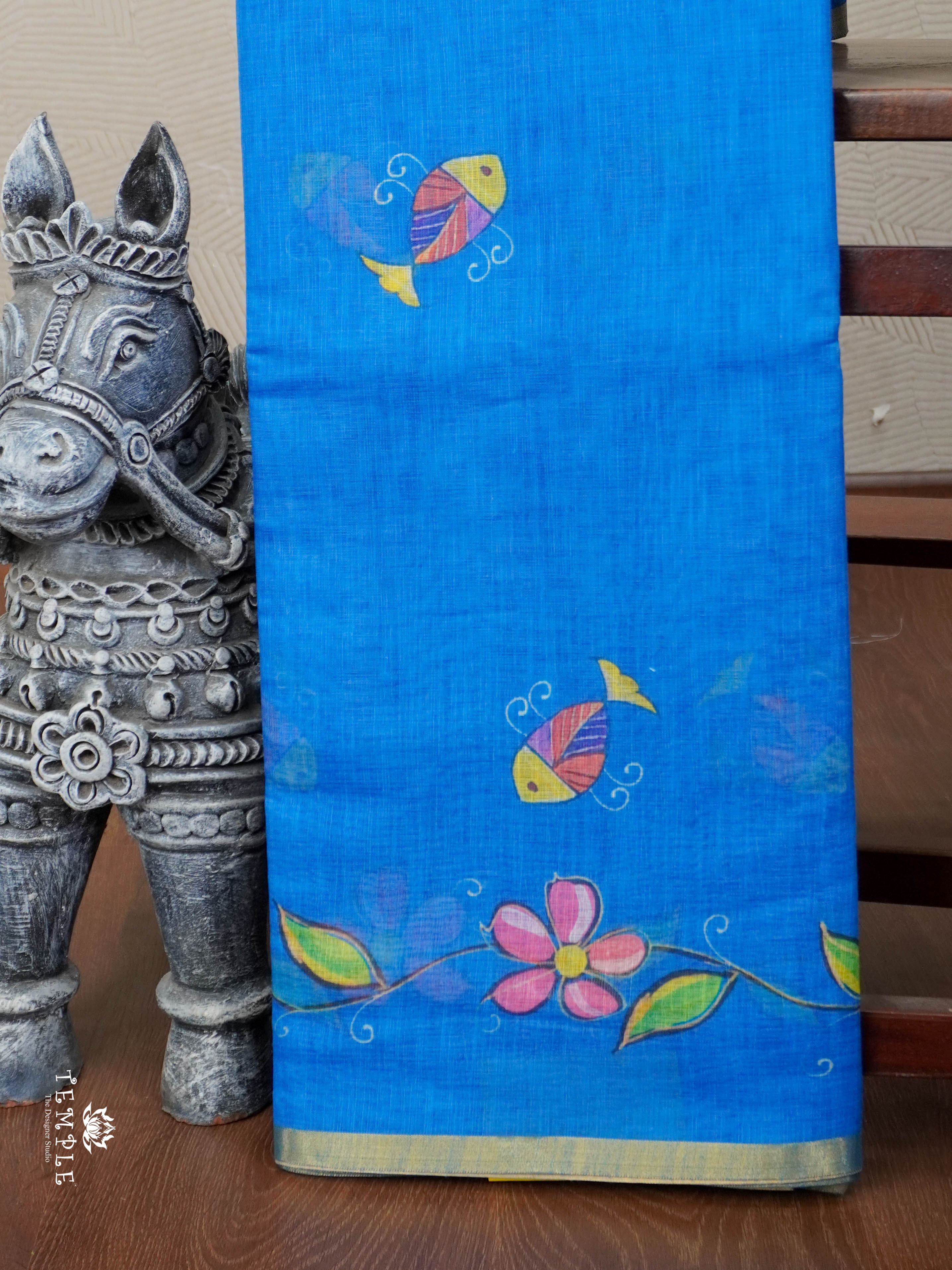 Linen cotton saree | TTDS2814