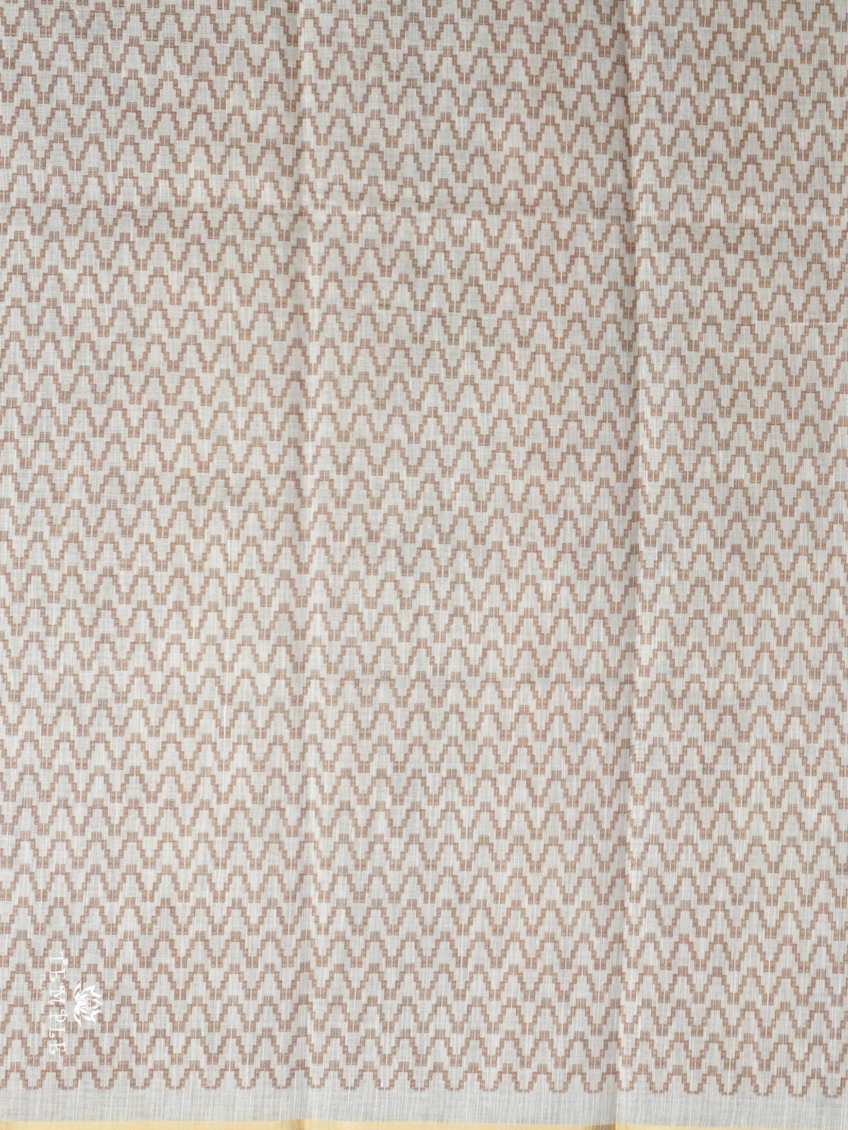 Geometrical Pattern Linen Saree | TTDS2812