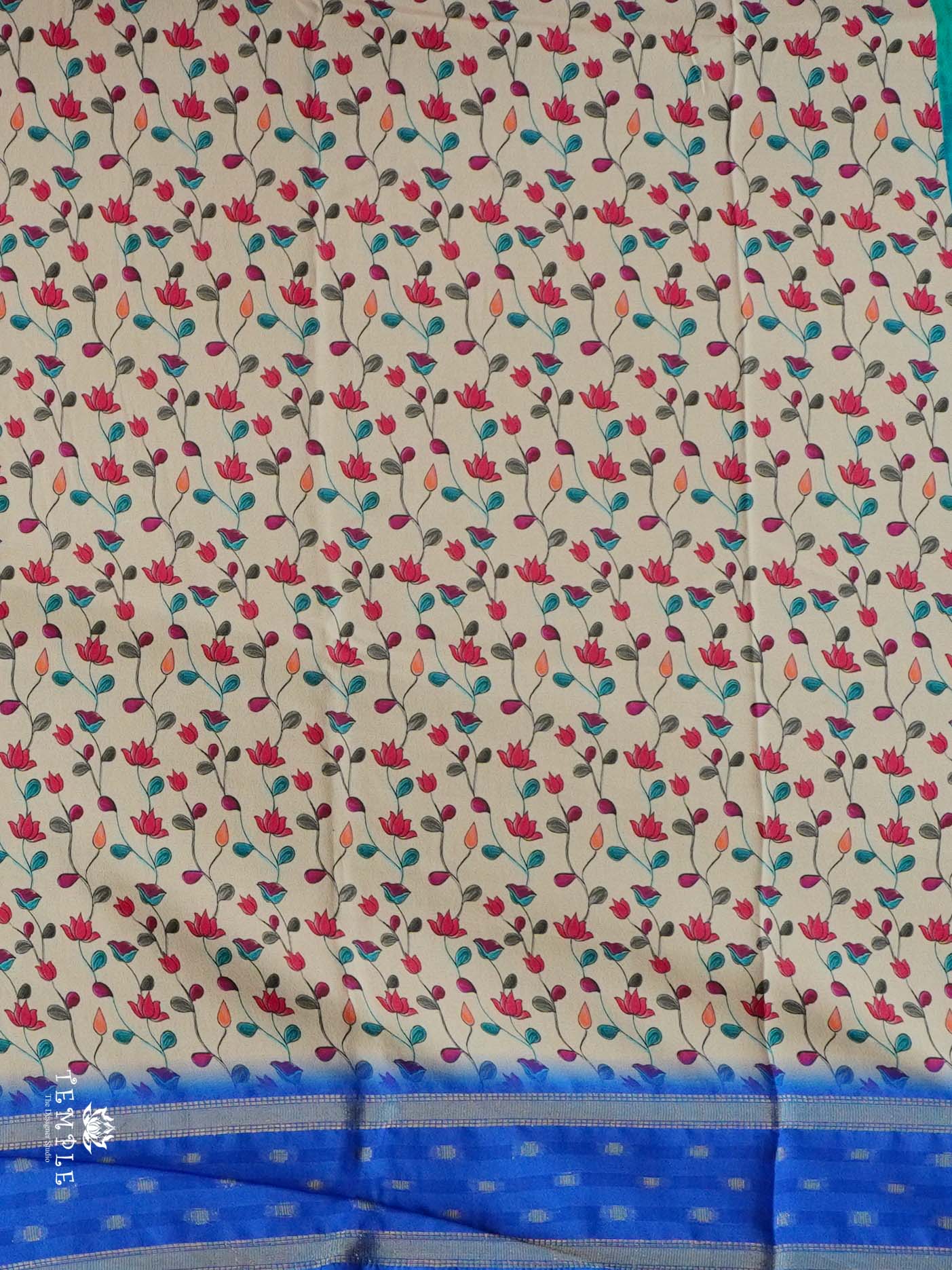 Semi Crepe Saree With Triple Shades | TTDS2303