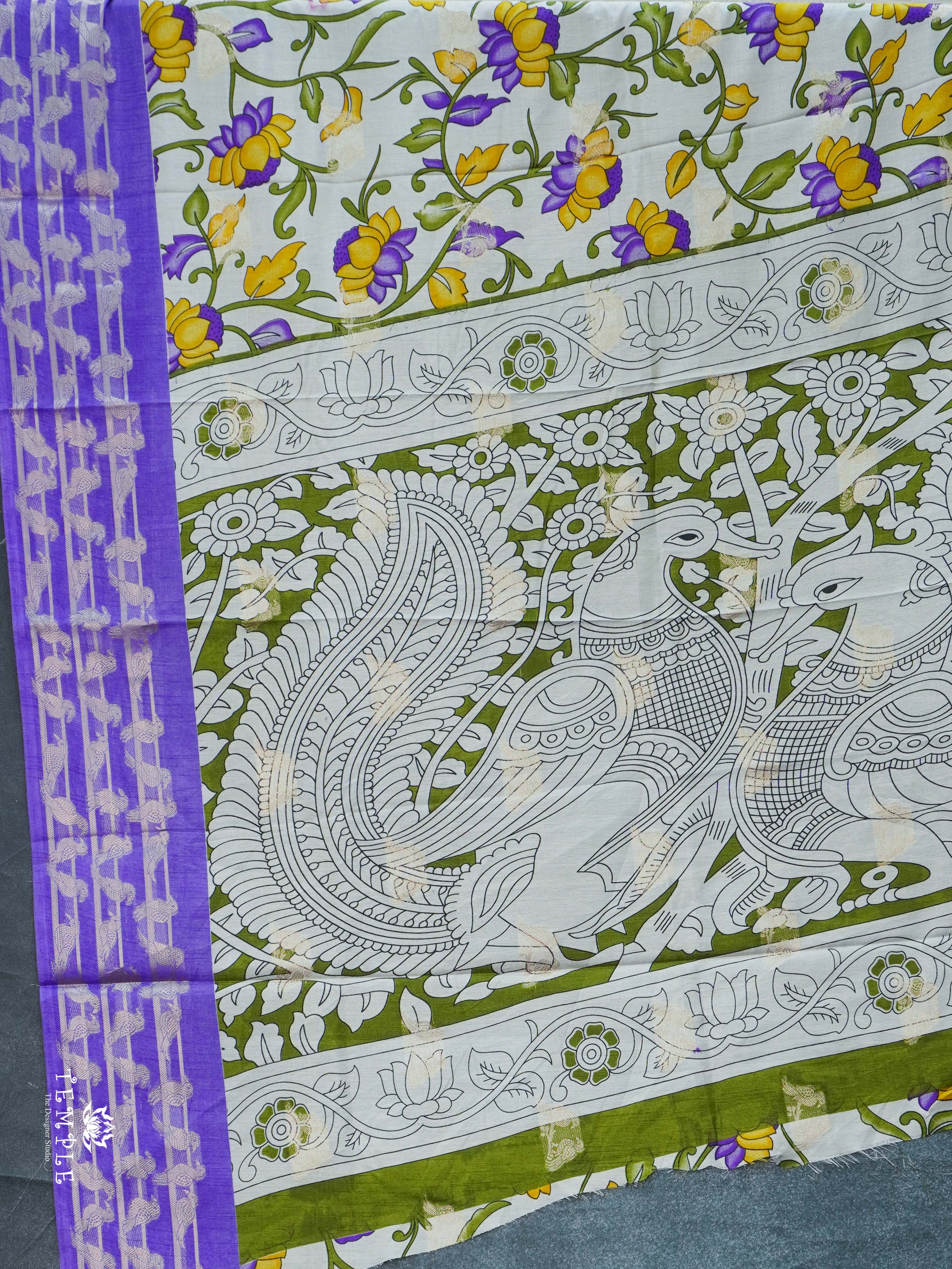 Floral With Creeper Printed Saree | TTDS2258