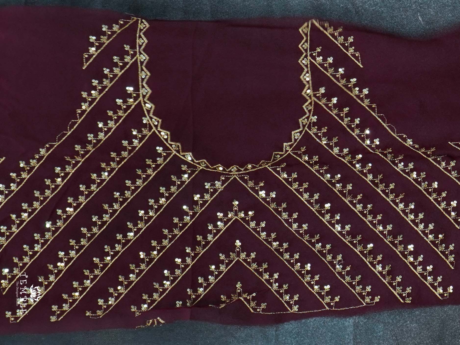 Georgette Saree with Designer Blouse | TTDS2243