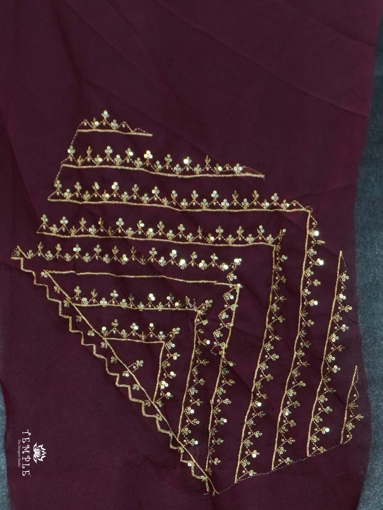 Georgette Saree with Designer Blouse | TTDS2243