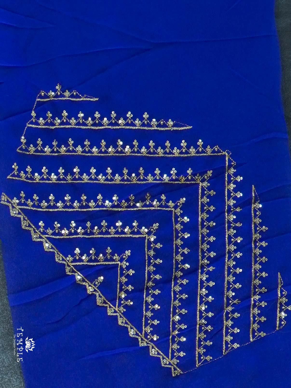 Georgette Saree with Designer Blouse | TTDS2243