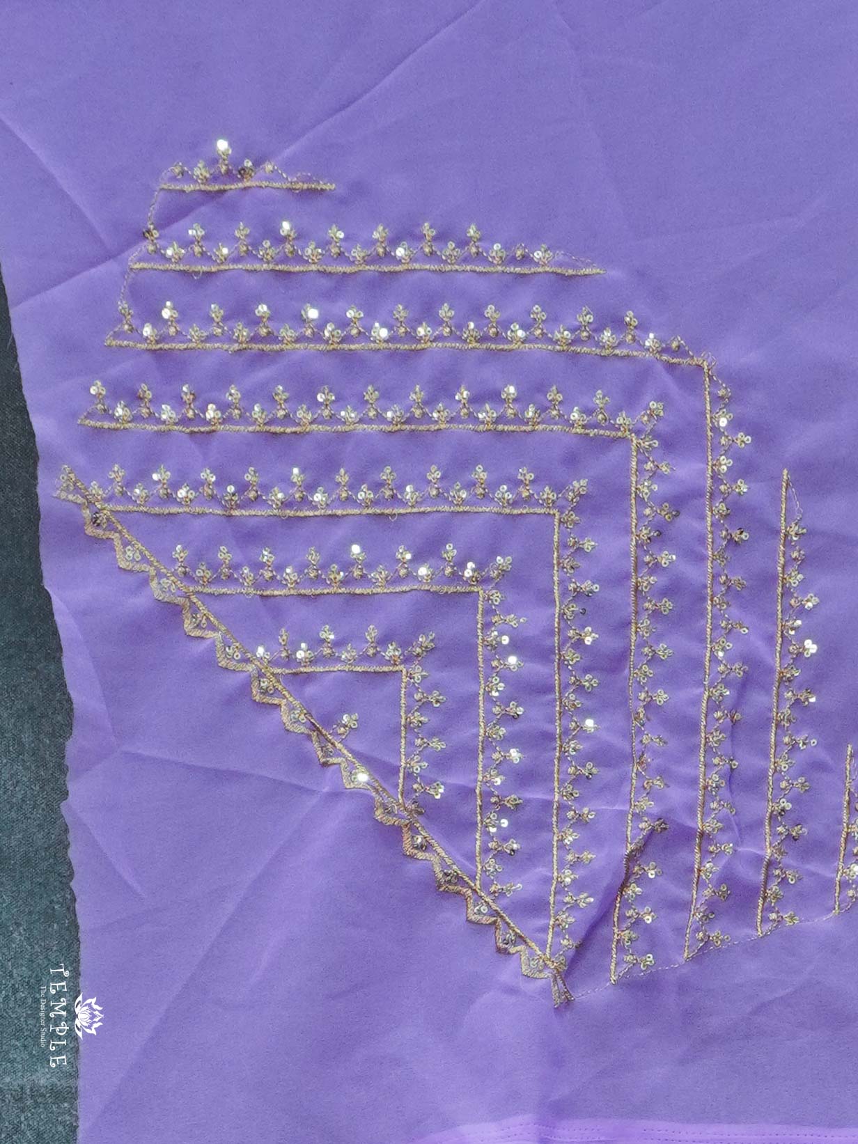 Georgette Saree with Designer Blouse | TTDS2243