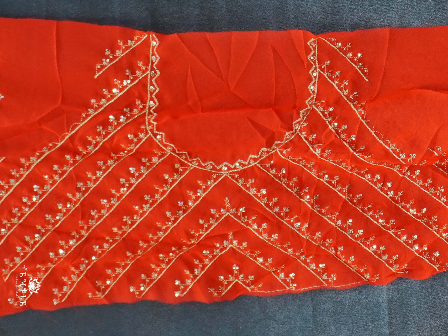 Georgette Saree with Designer Blouse | TTDS2243