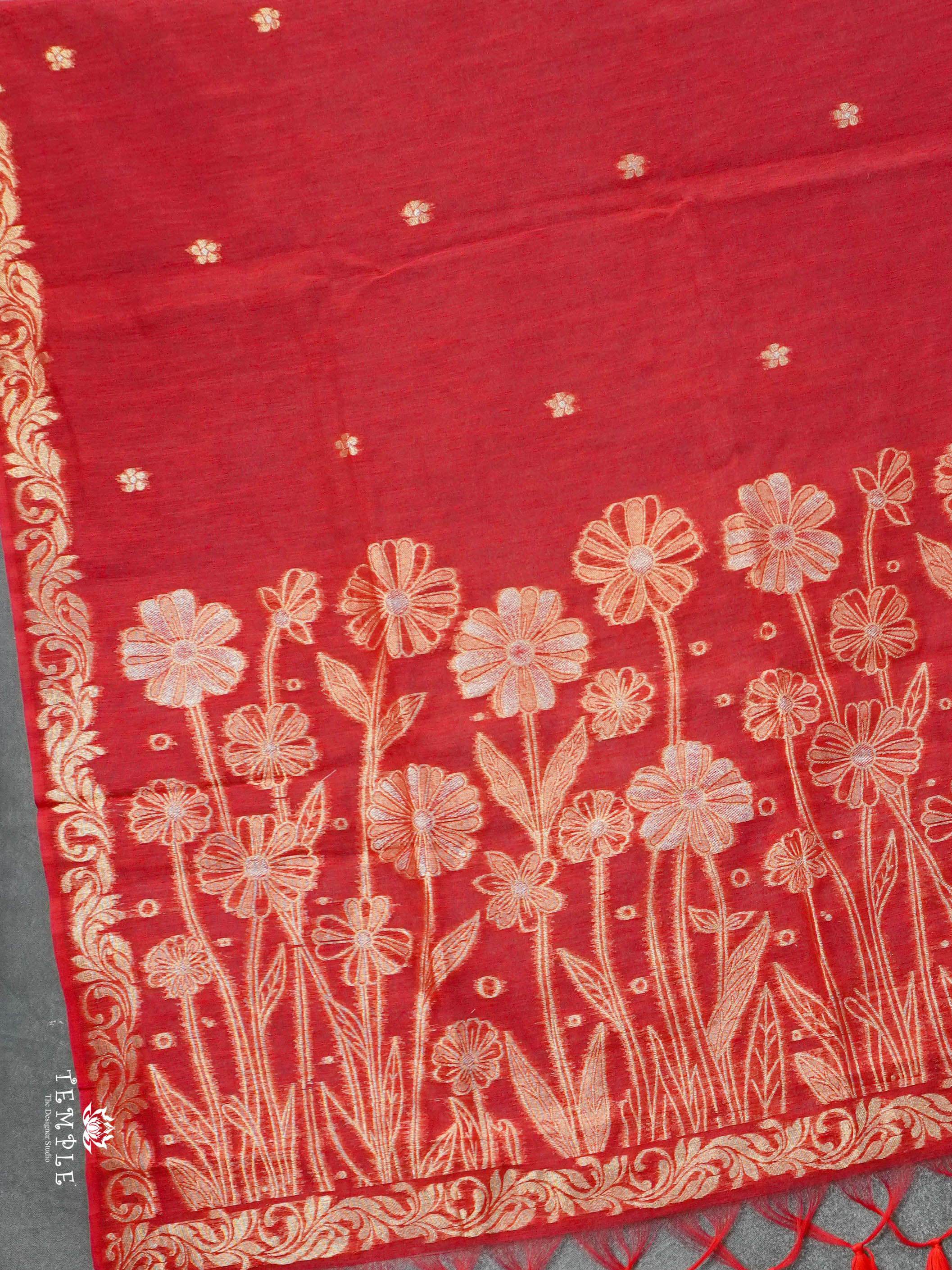 Linen Silk Saree | TTDS2823
