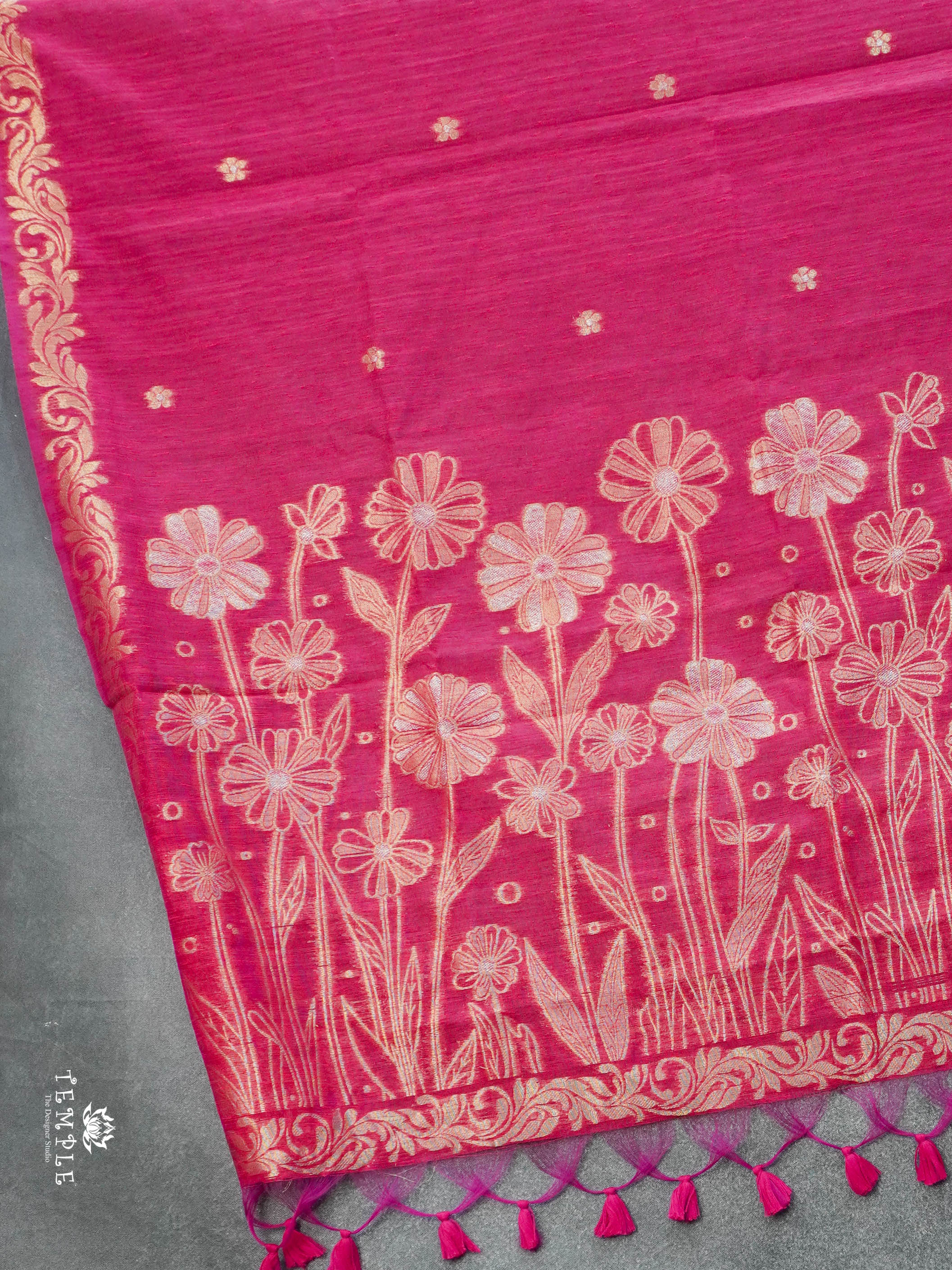 Linen Silk Saree | TTDS2823