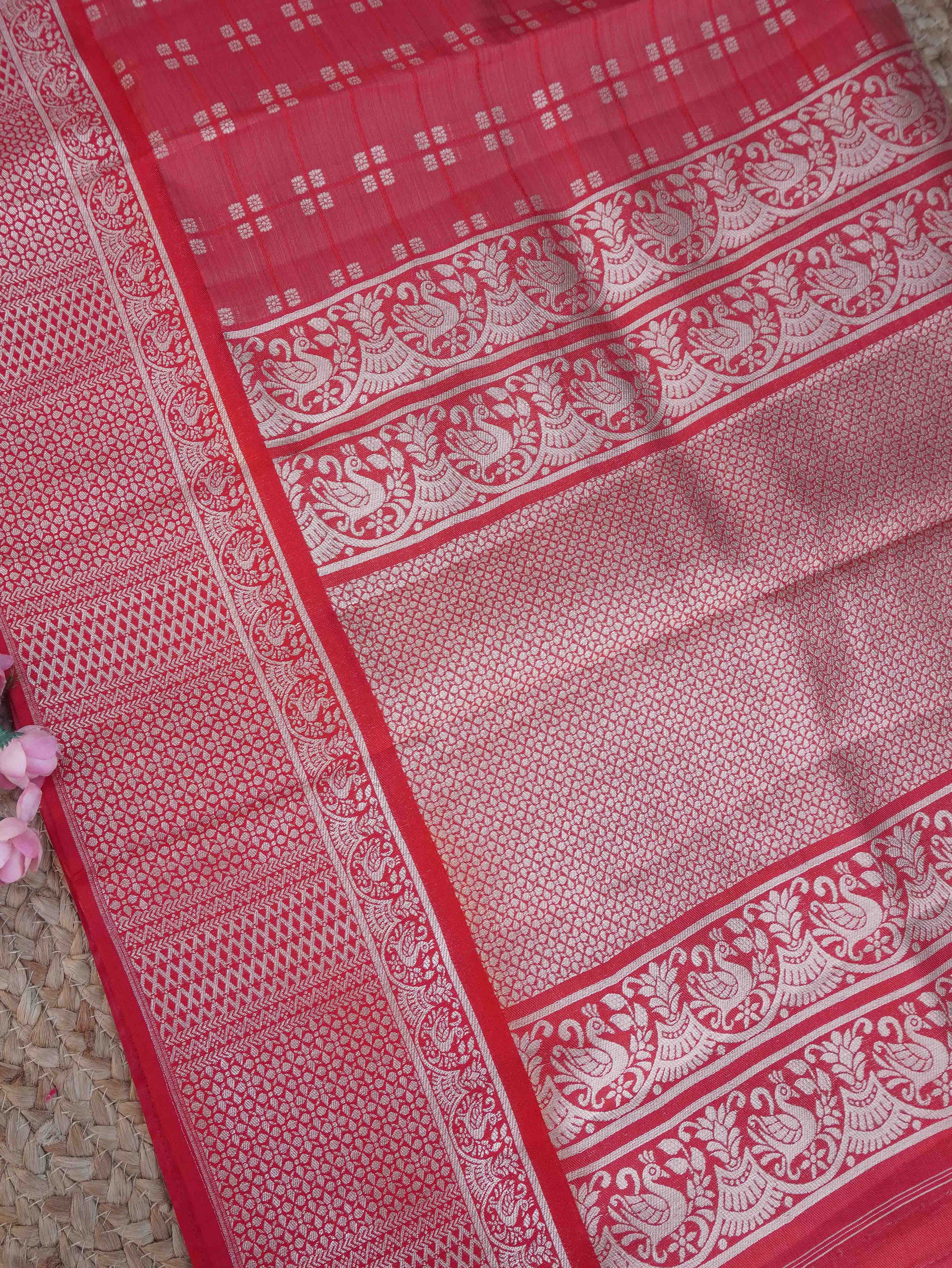 Semi Tussar Silk Saree | TTDS3235