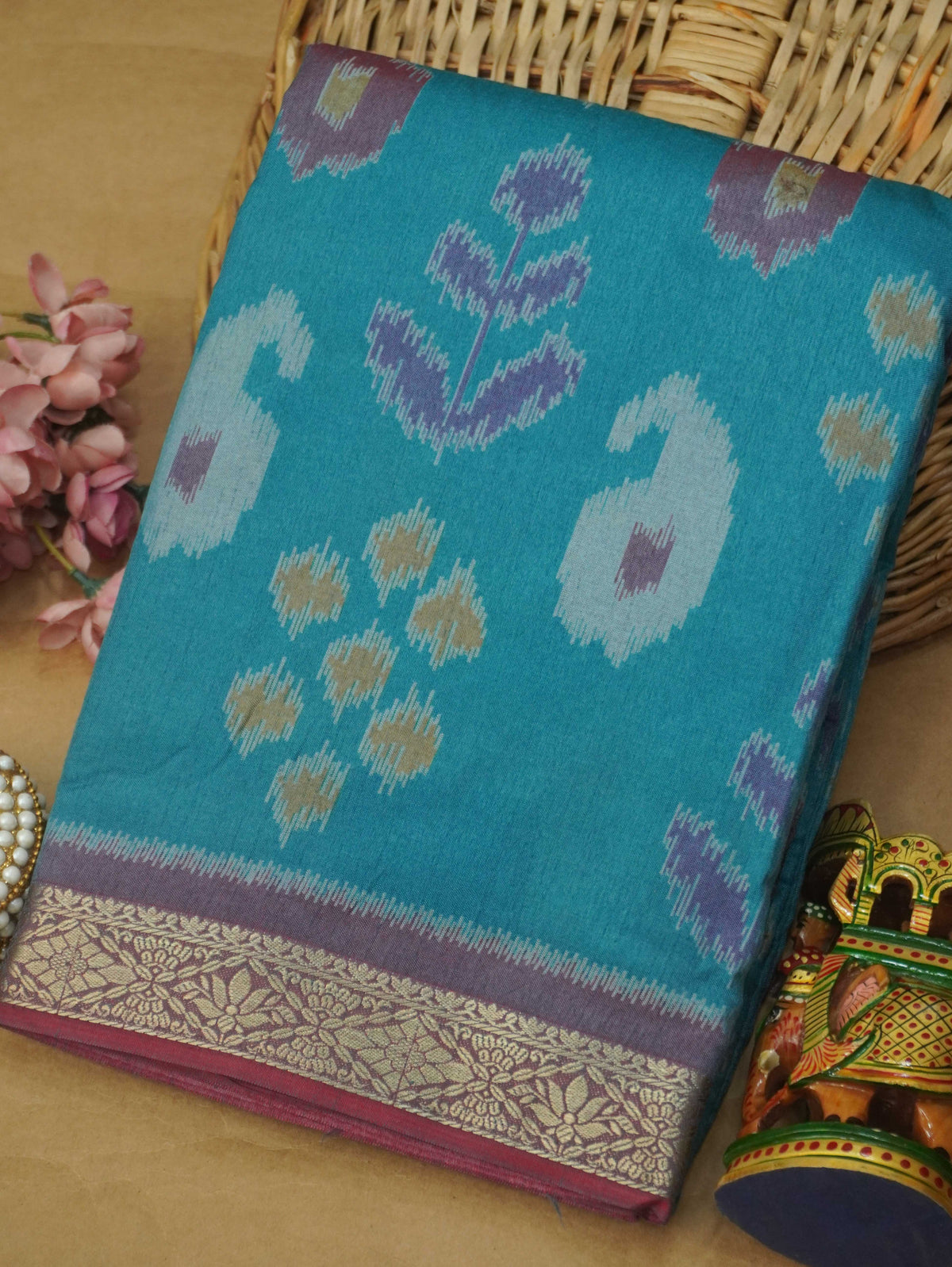 Semi Kanchi Silk Saree | TTDS3655