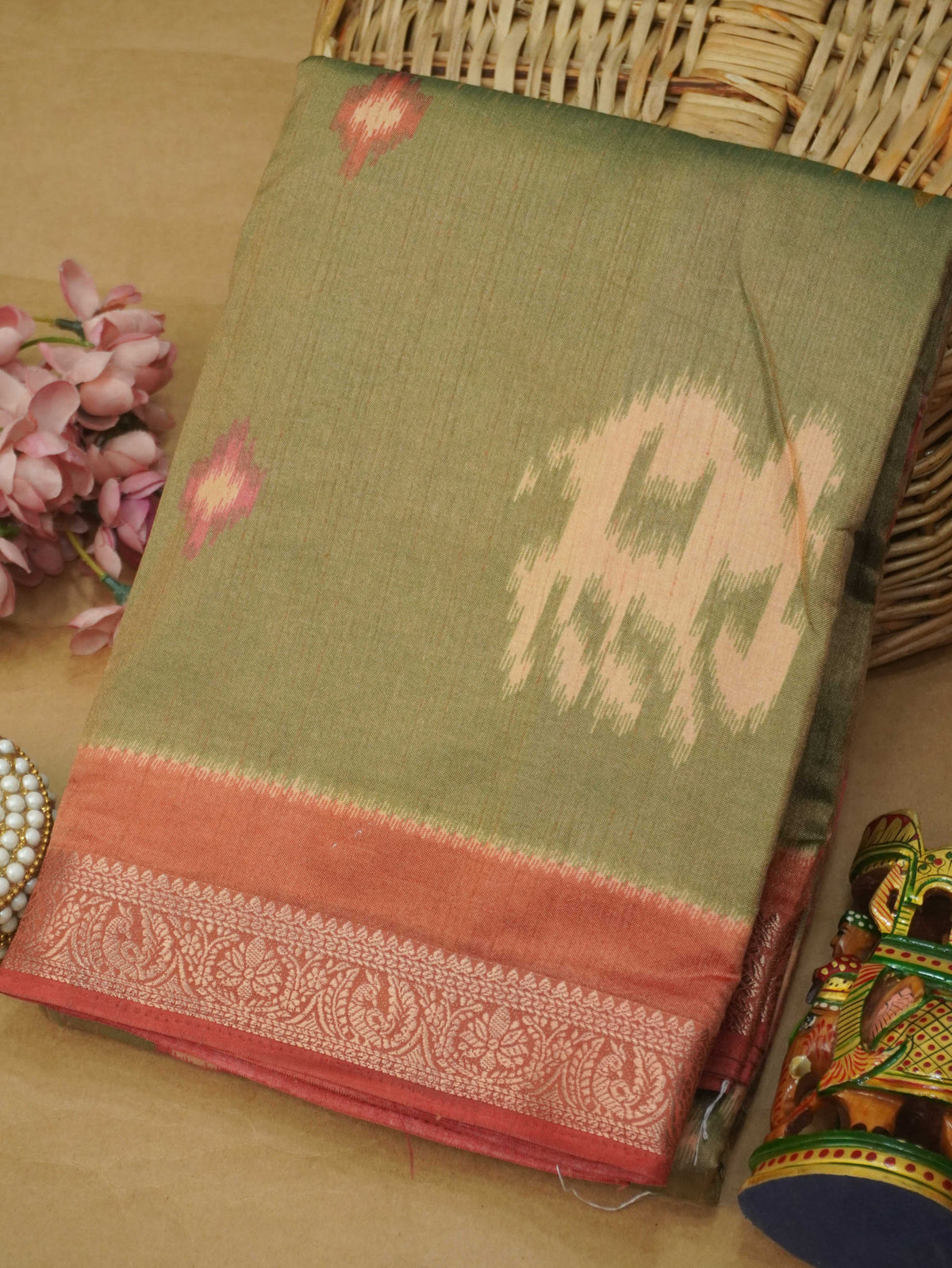Semi Kanchi Silk Saree | TTDS3659