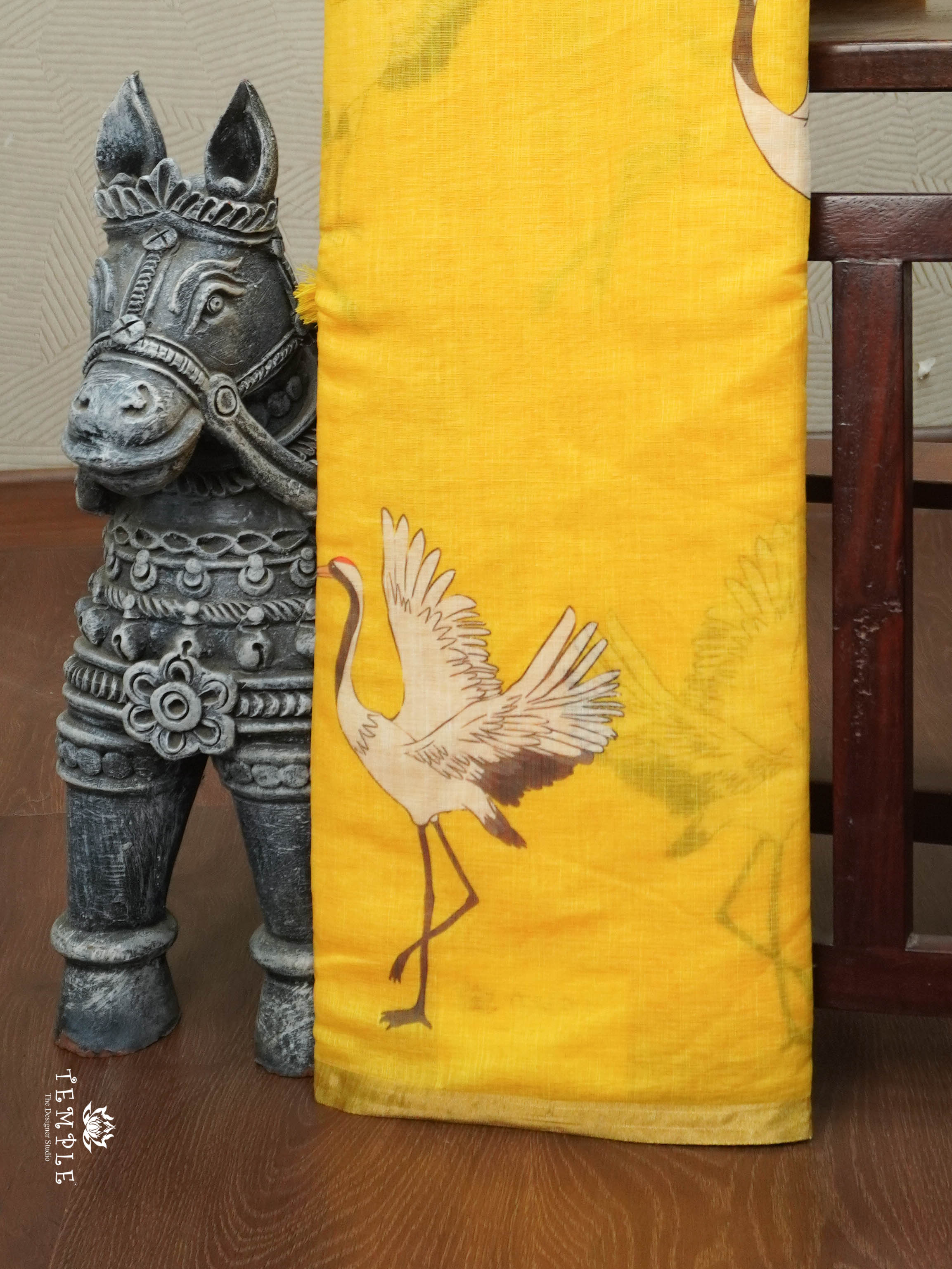 Linen Cotton Saree | TTDS2834