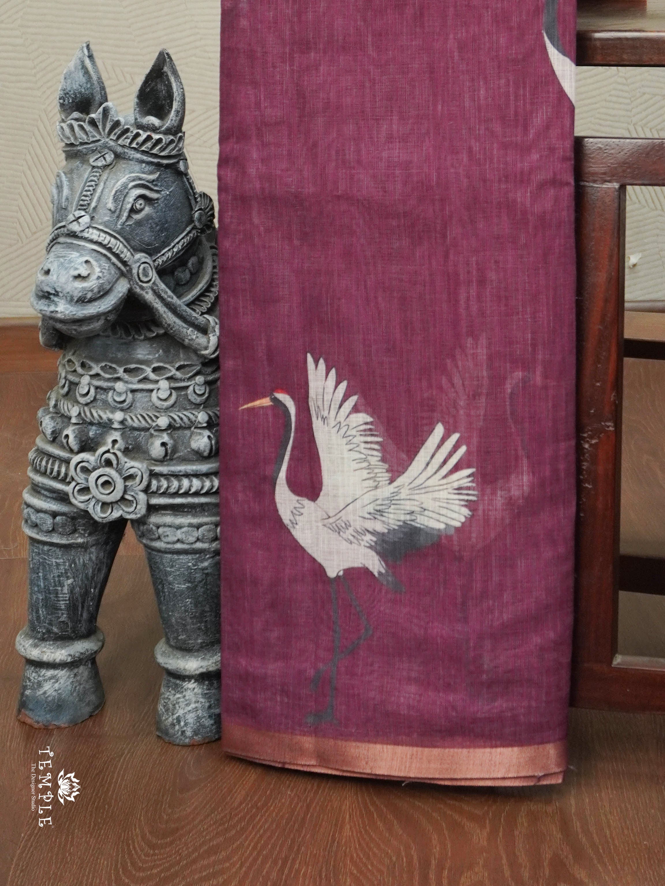 Linen Cotton Saree | TTDS2834