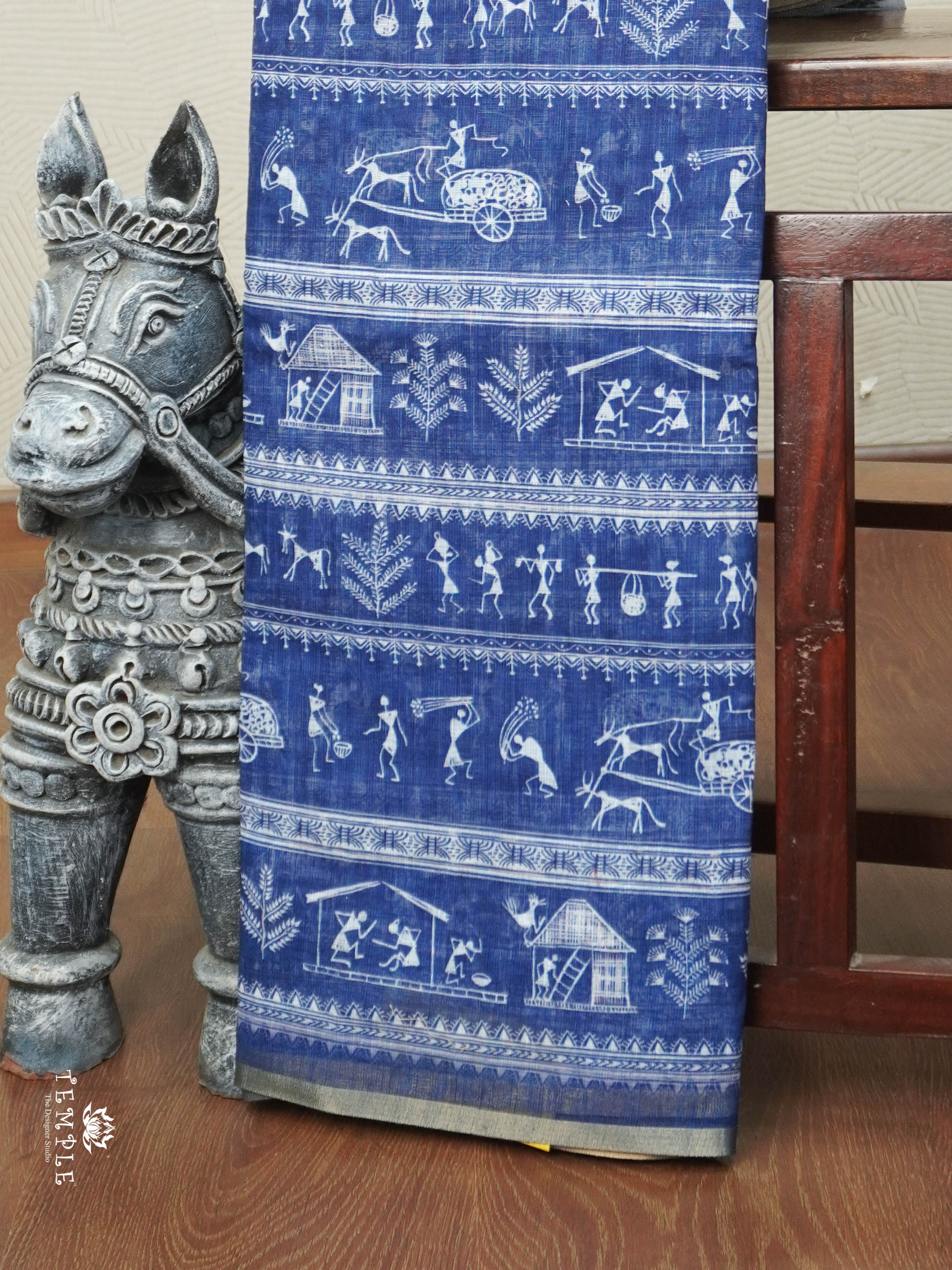 Warli Tribal Print Saree | TTDS2852