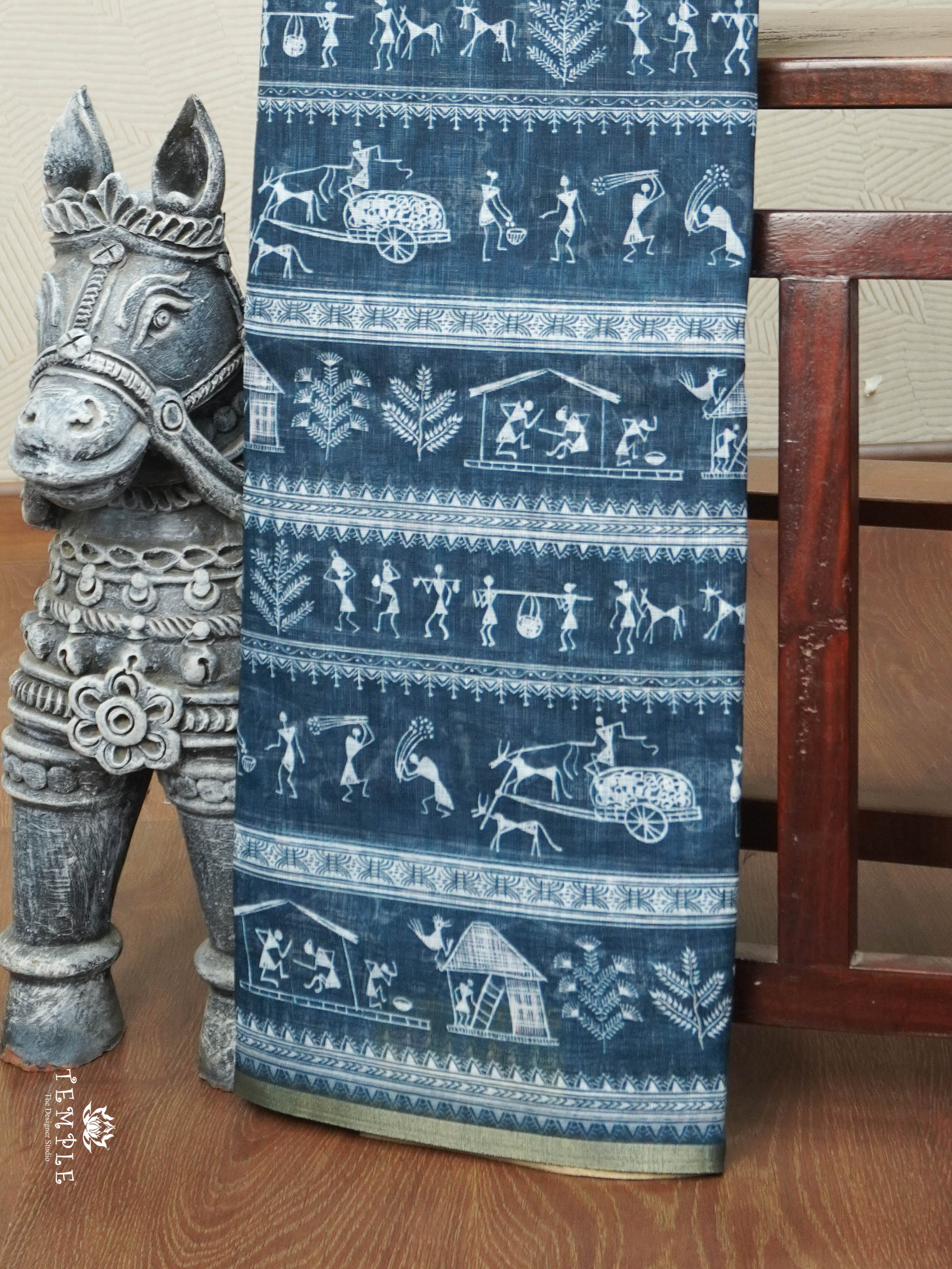 Warli Tribal Print Saree | TTDS2852
