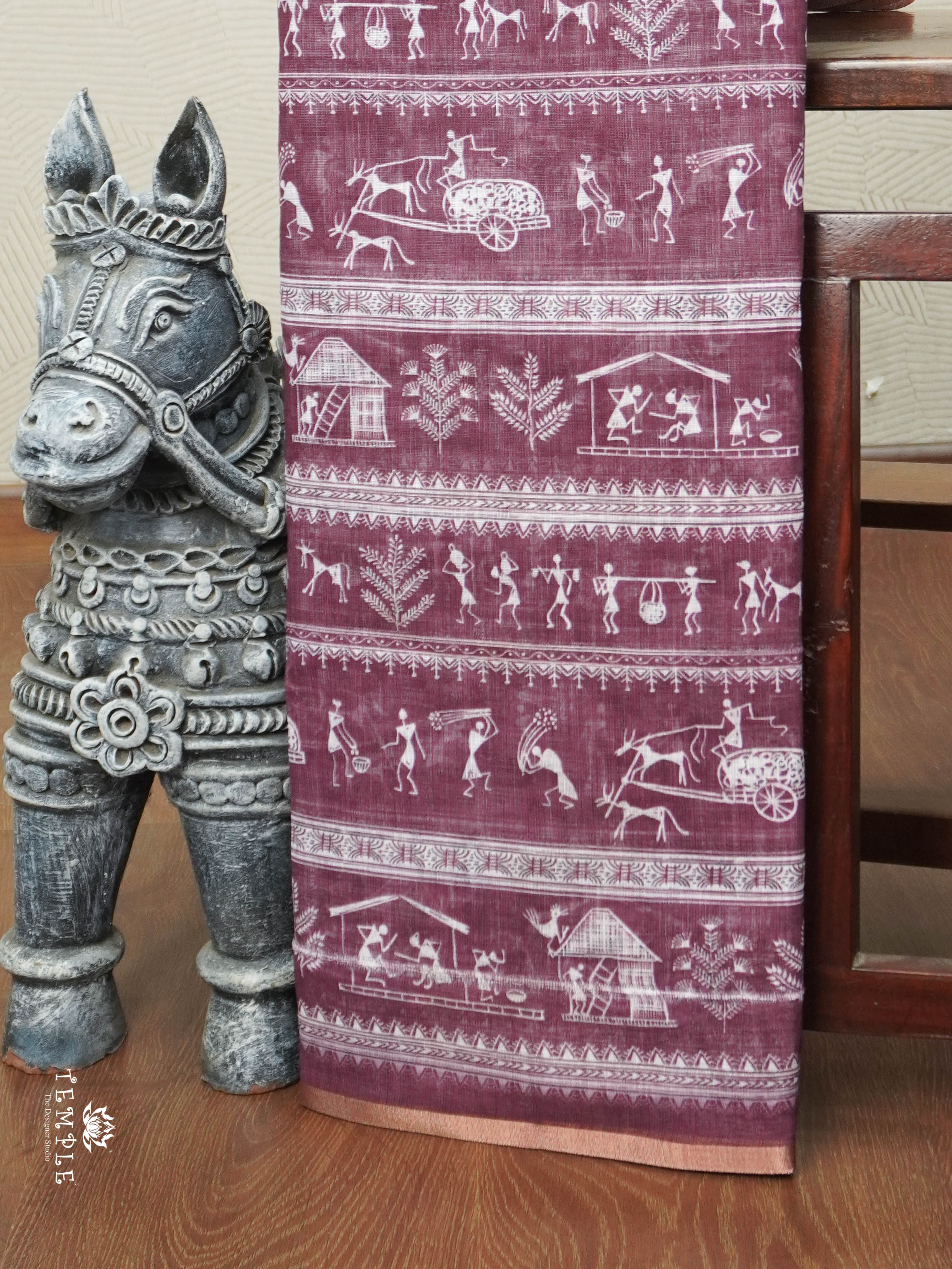 Warli Tribal Print Saree | TTDS2852