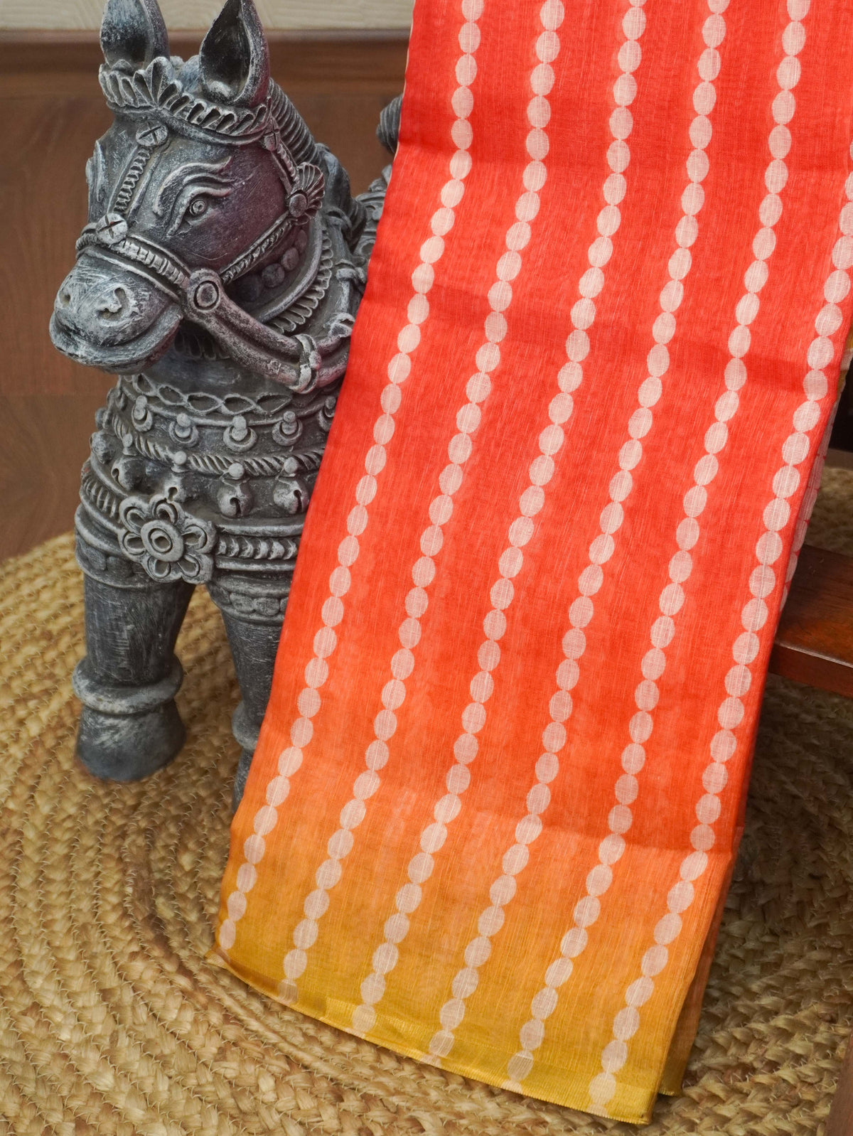 Linen Cotton Saree | TTDS3656