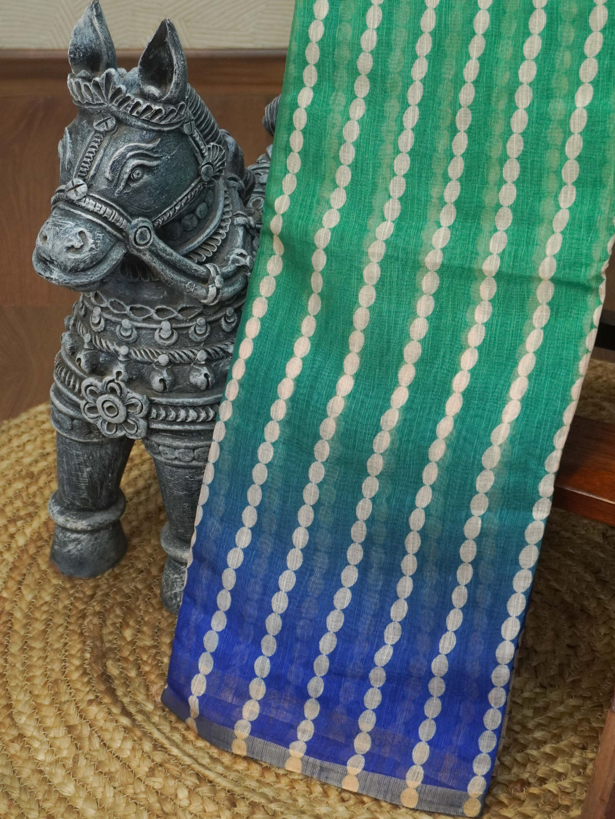 Linen Cotton Saree | TTDS3656