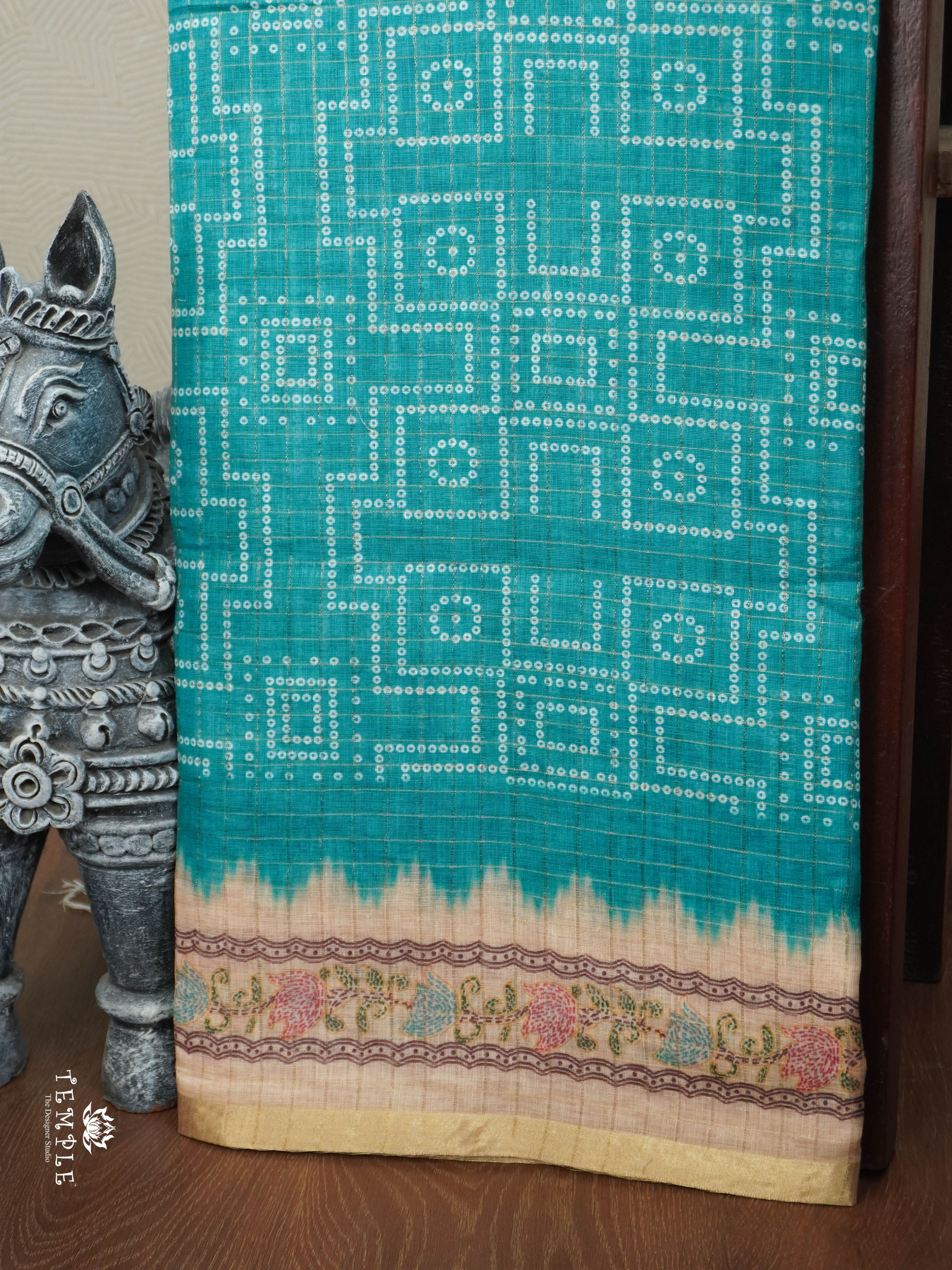 Linen Cotton Saree | TTDS2808