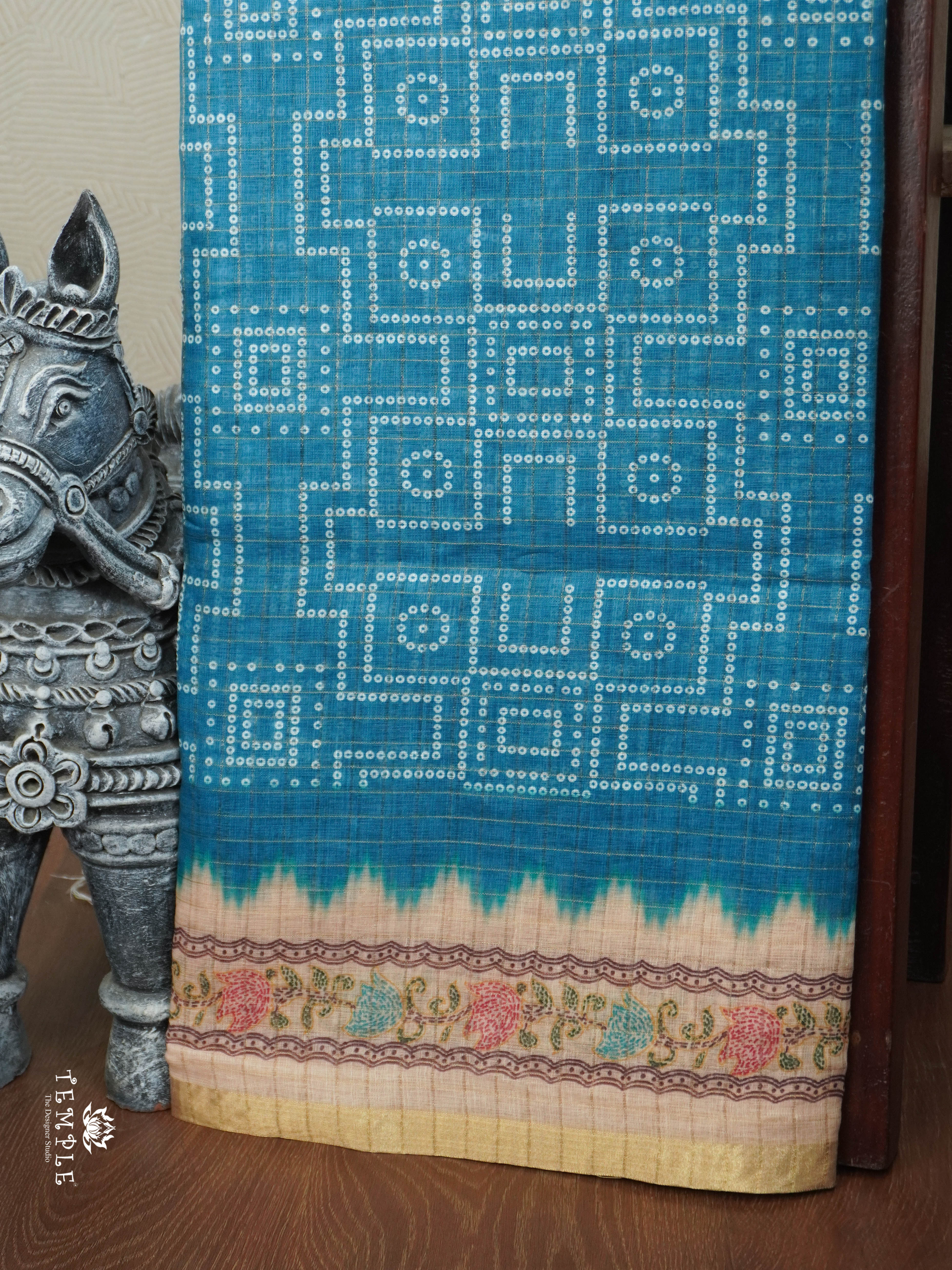 Linen Cotton Saree | TTDS2808.