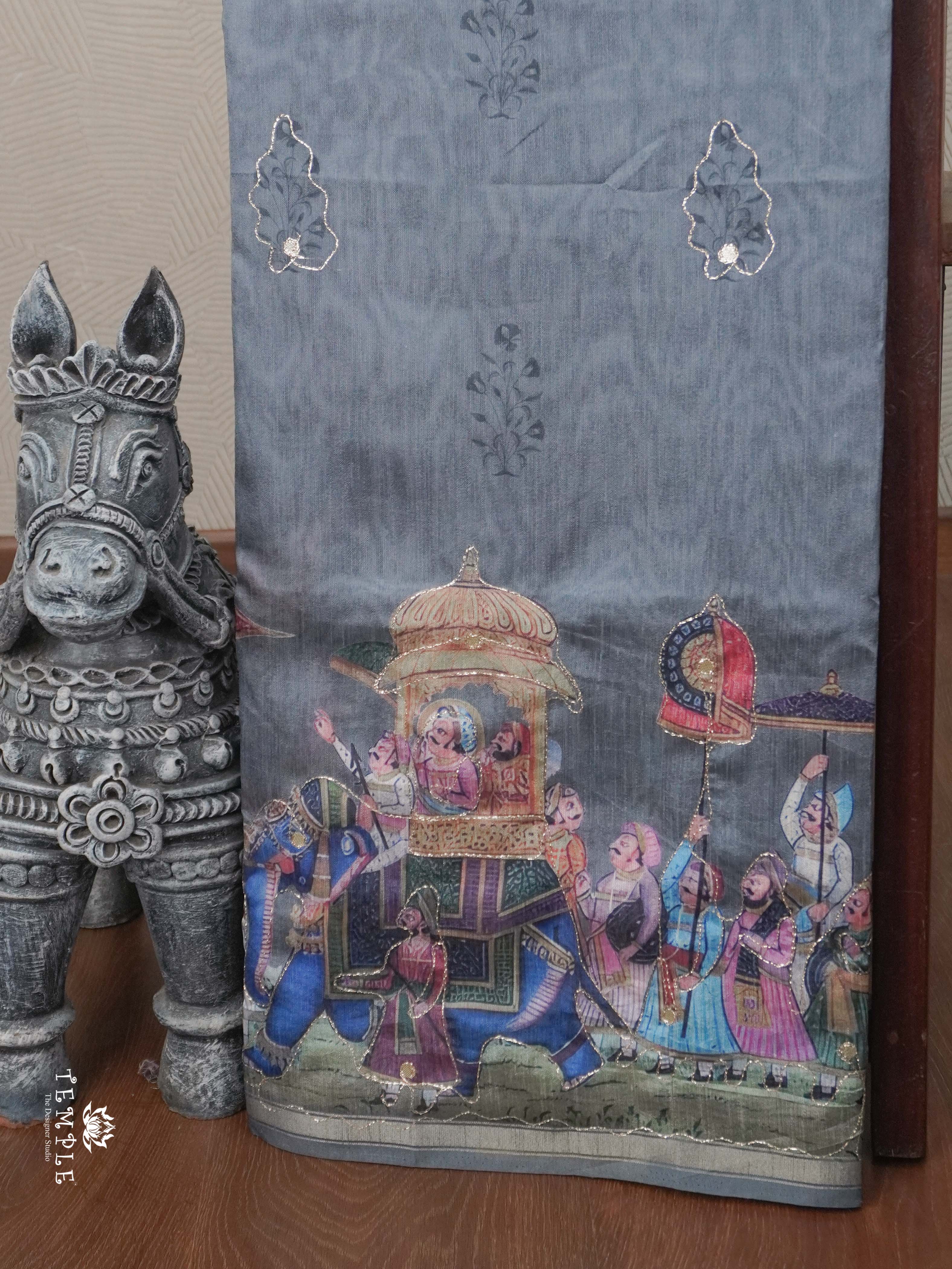 Printed Chanderi Cotton Saree | TTDS2724