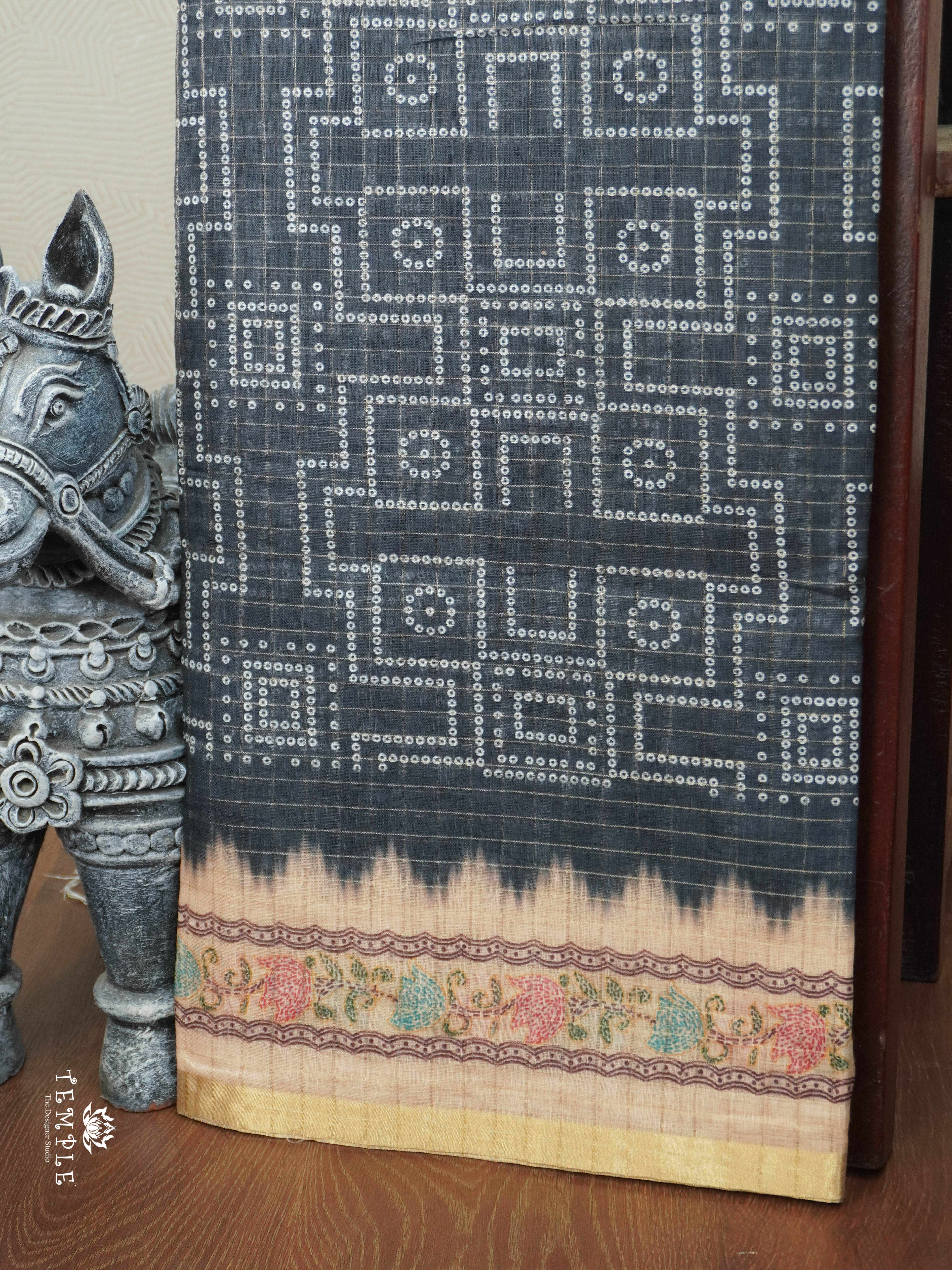 Linen Cotton Saree | TTDS2808