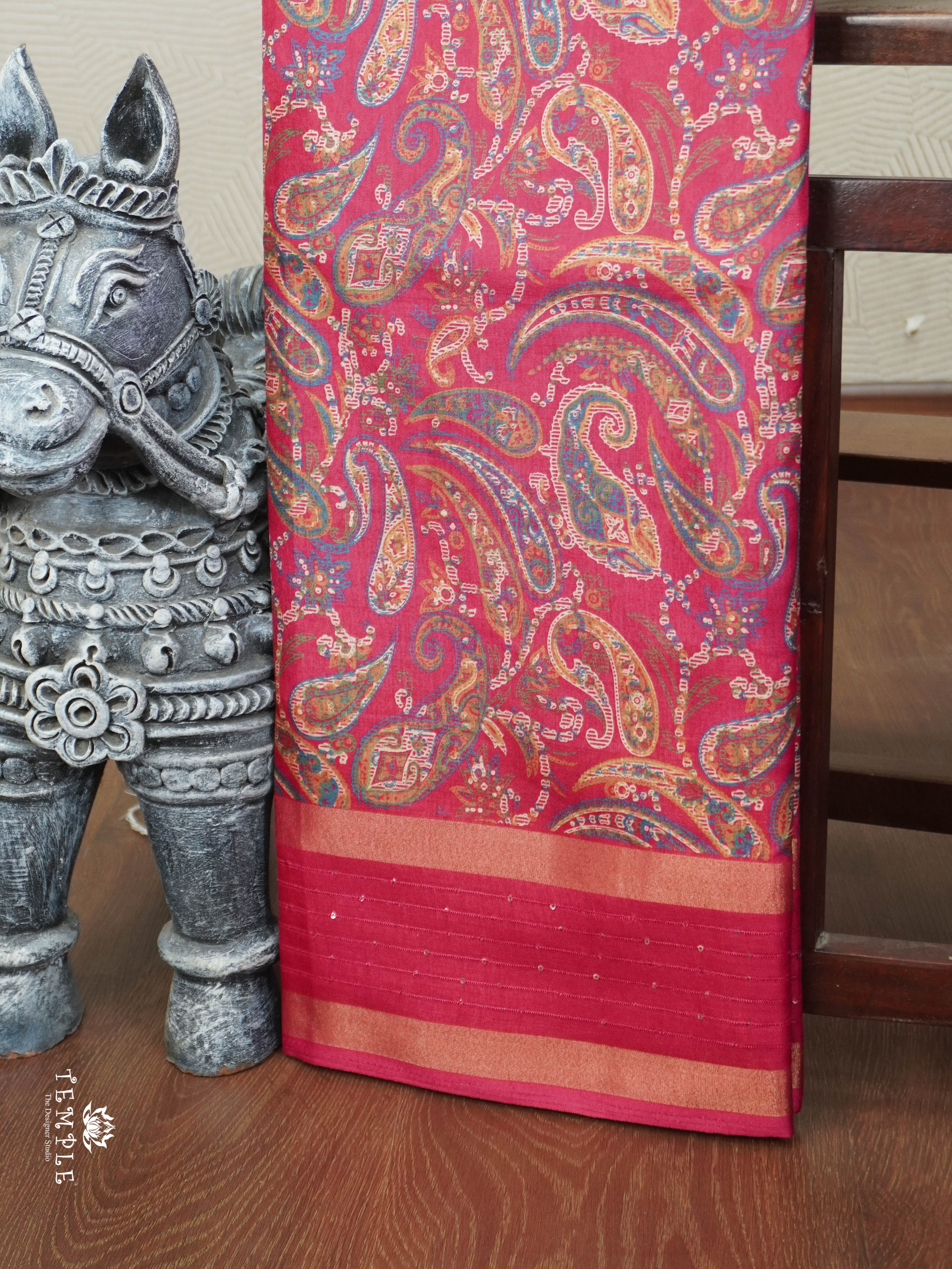 Dola Silk Saree With Sequins Border | TTDS2844