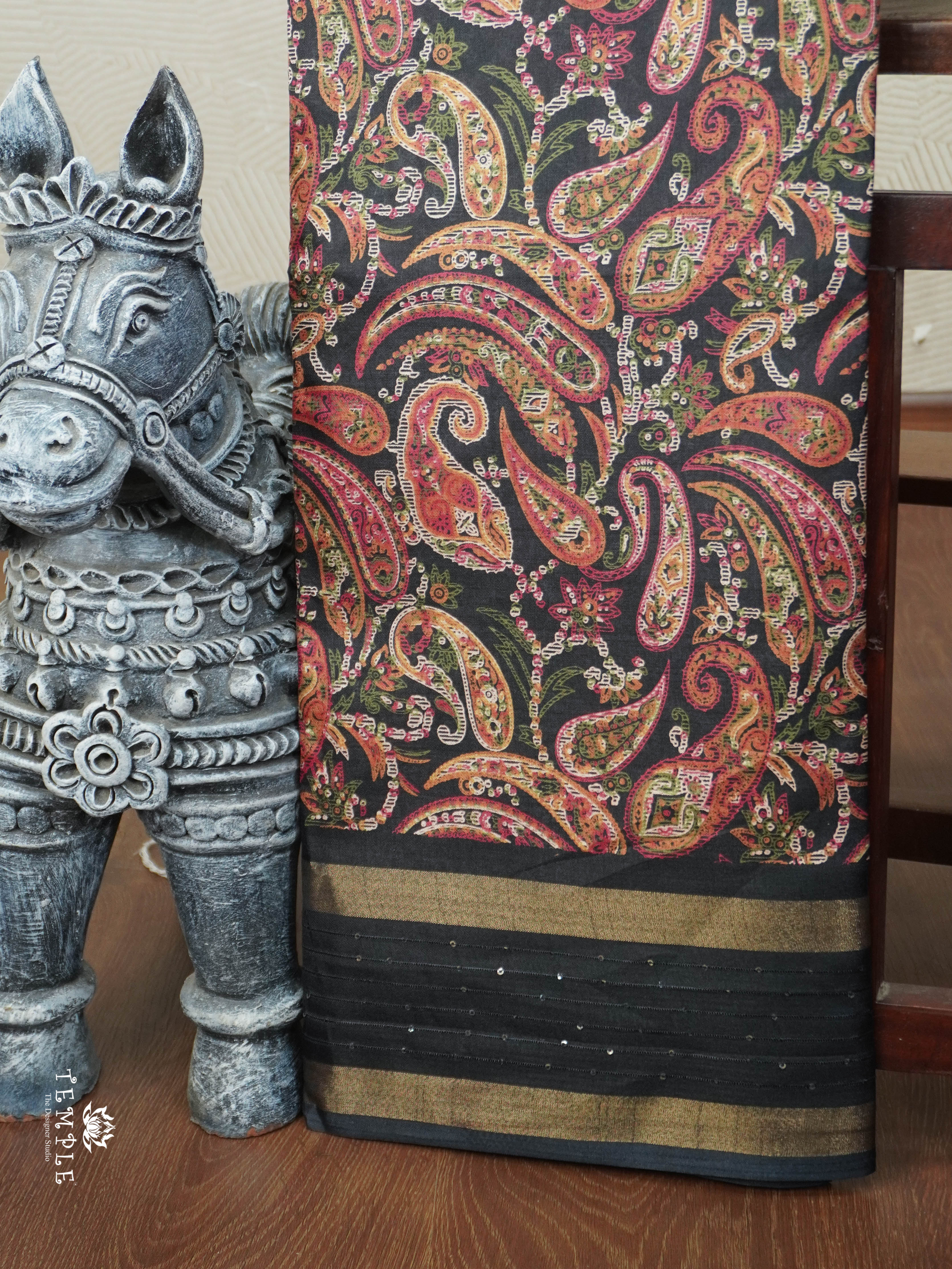 Dola Silk Saree With Sequins Border | TTDS2844