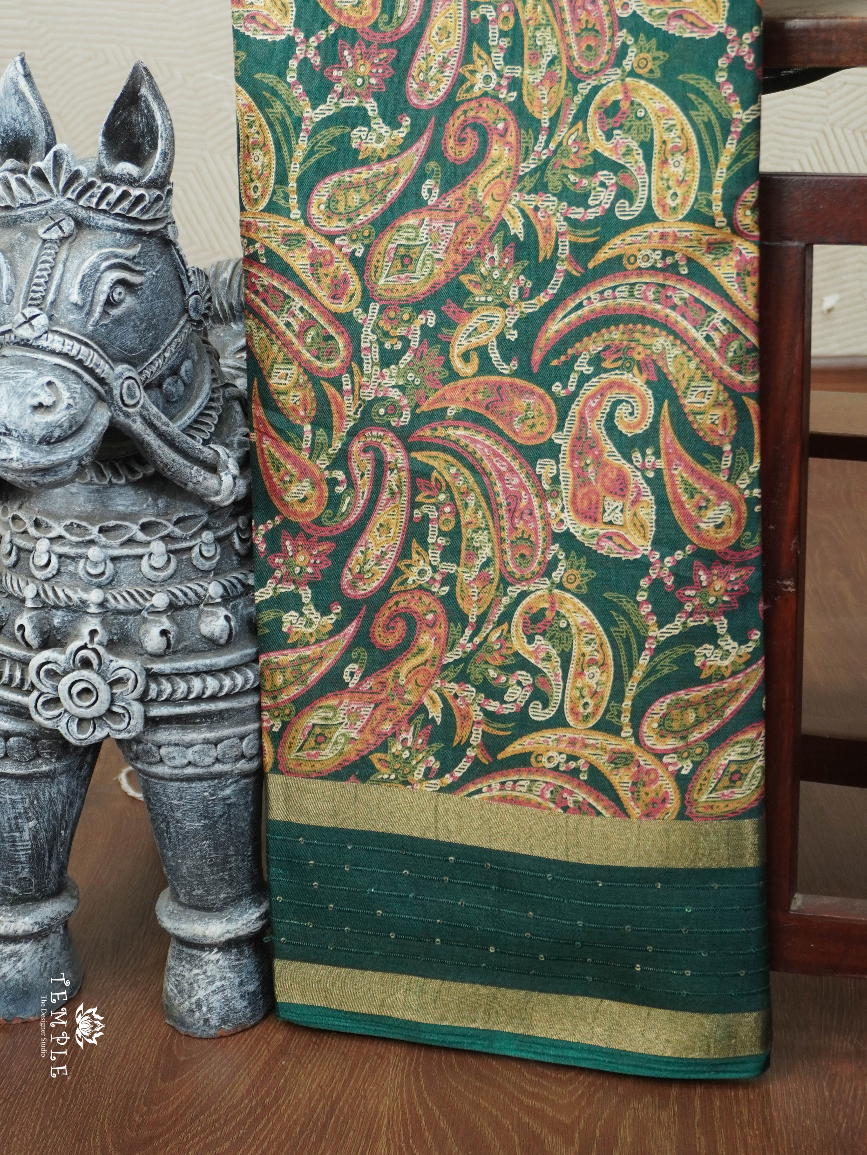 Dola Silk Saree With Sequins Border | TTDS2844