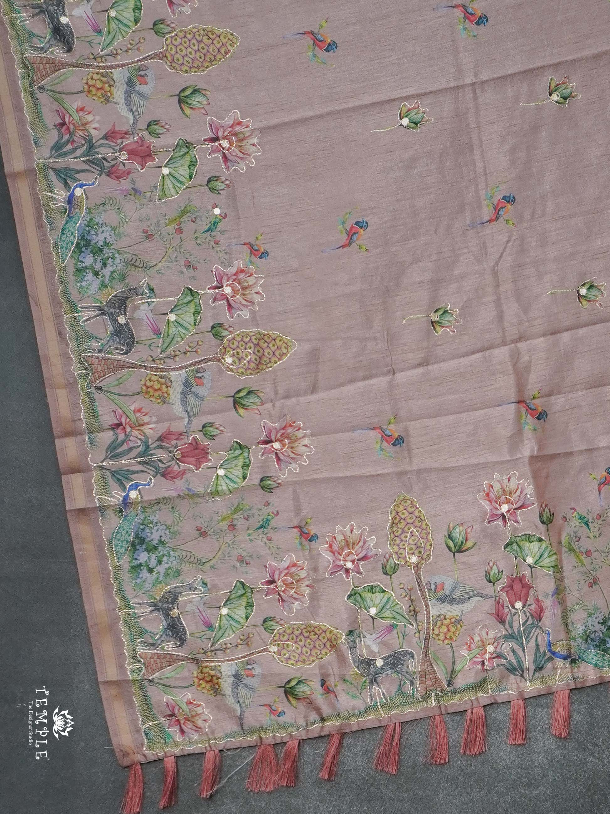 Printed Chanderi Cotton Saree | TTDS2724